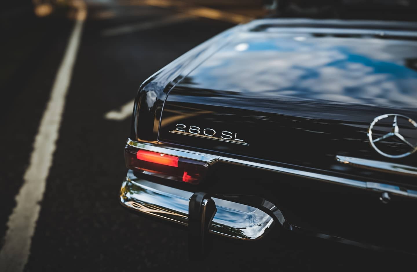 Mercedes Benz, 720P, vehicle, old car, oldtimers, Forza, 280sl, Forza Horizon 4, Mercedes 280sl, car, HD Wallpaper