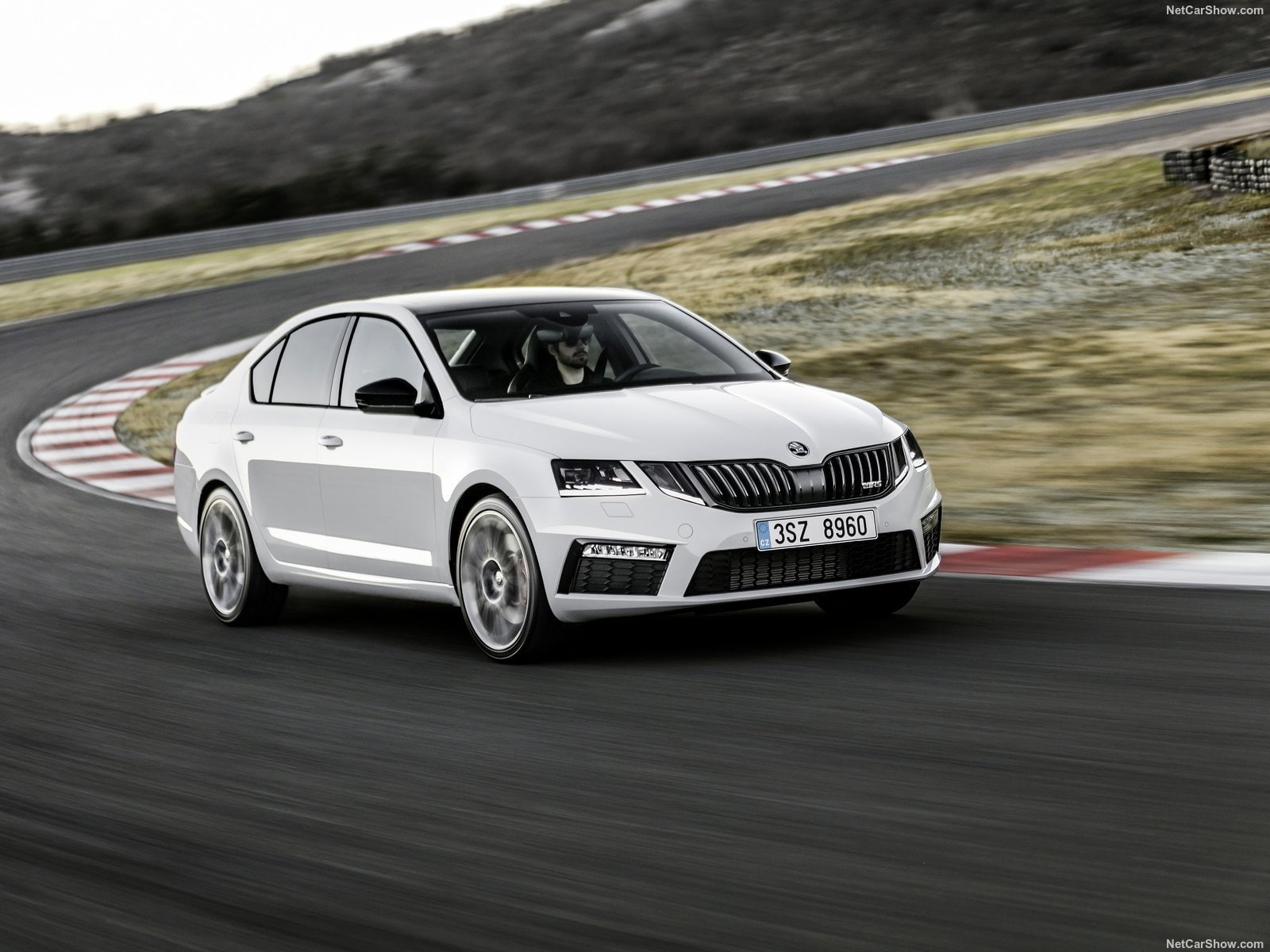 cars, skoda, octavia, white, 720P, 2017, (rs), sedan, HD Wallpaper