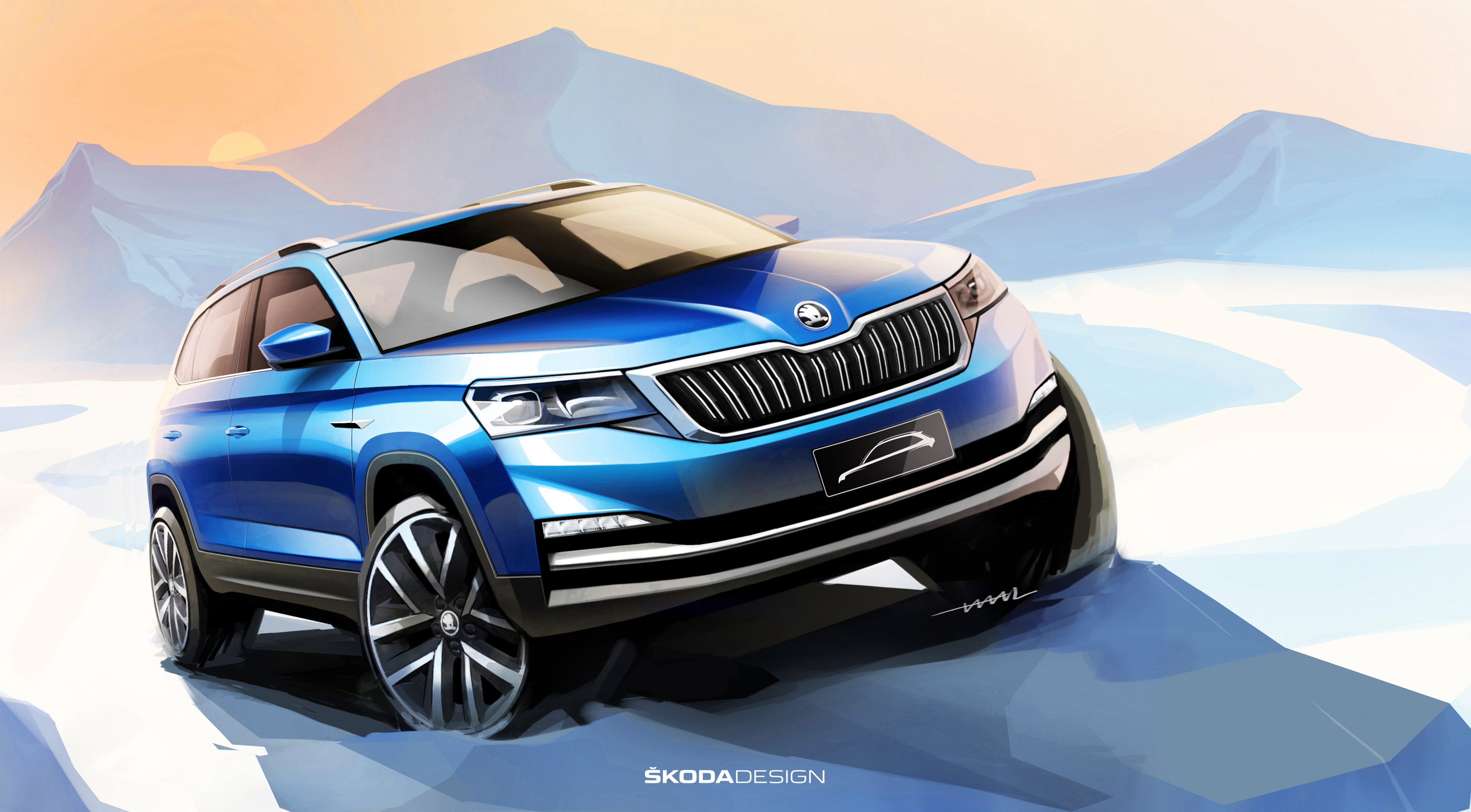 poster, Skoda Kodiaq, SUV, 4K, 4K, 2019 Cars, HD Wallpaper