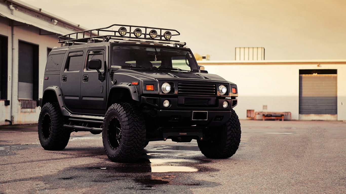 black, hd, 720P, hummer, cars, suv, HD Wallpaper