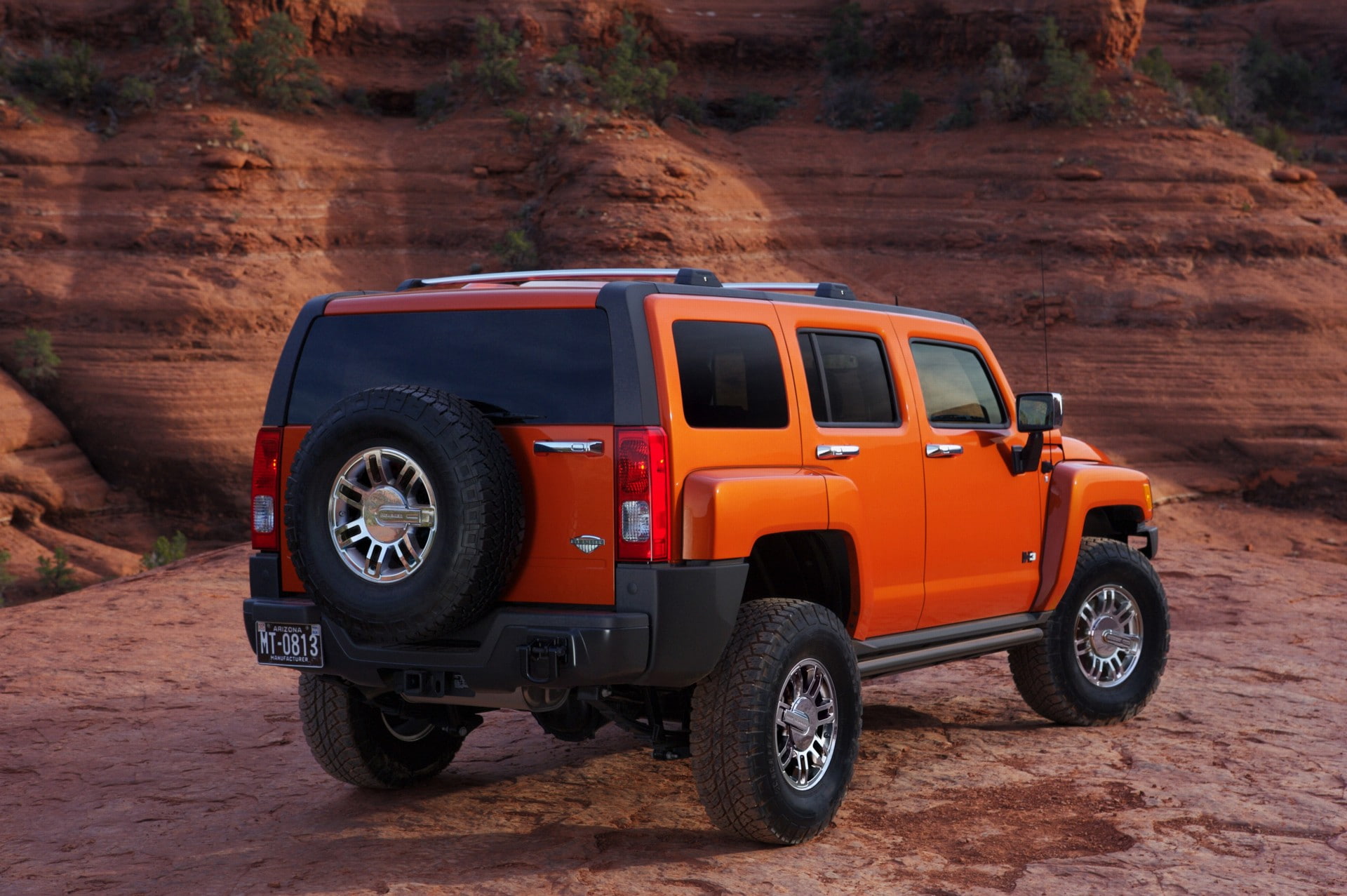 transportation, motor vehicle, travel, h, day, wheel, alpha, hummer, mode of transportation, outdoors, stationary, off-road vehicle, rock formation, land vehicle, HD Wallpaper