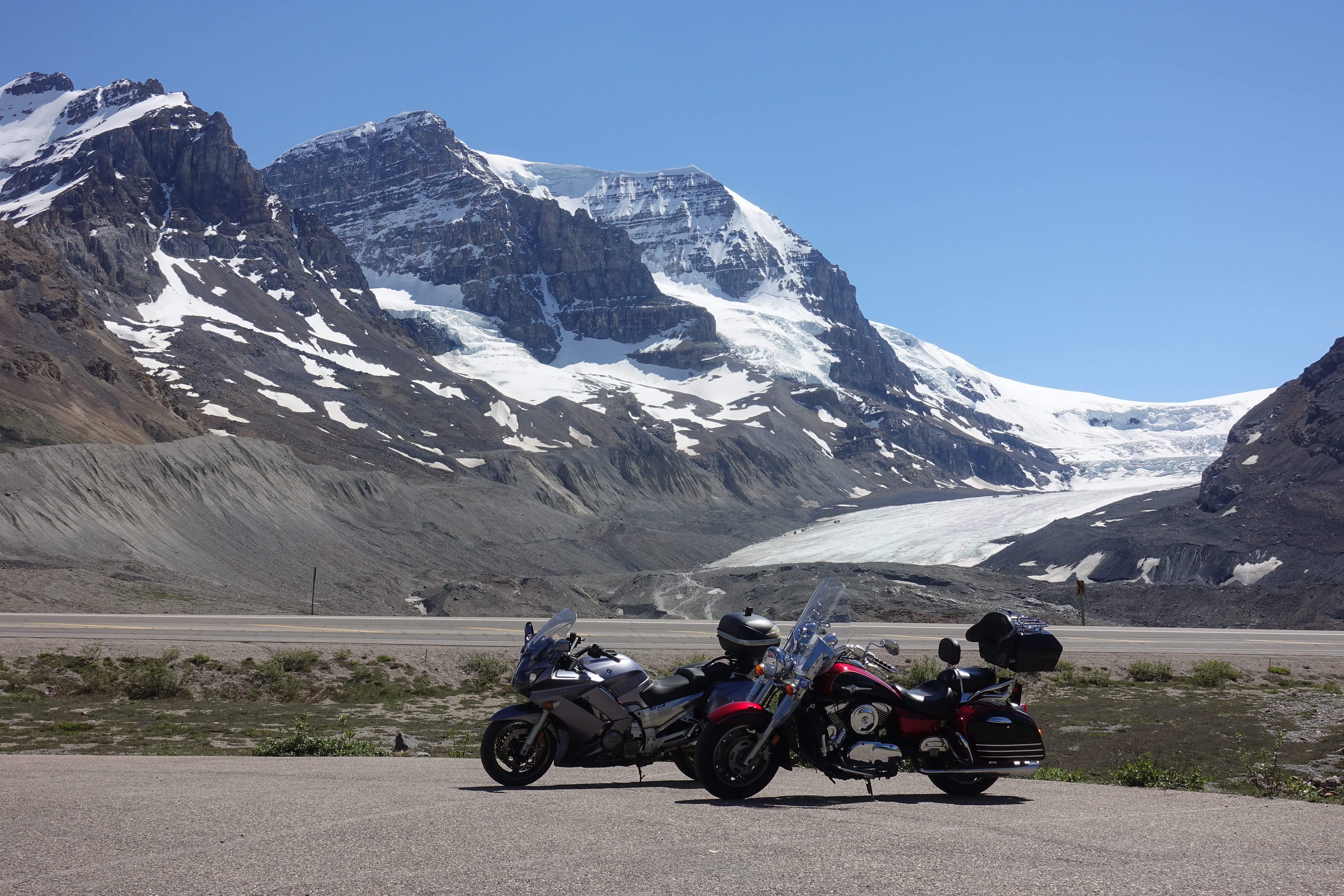 apparel, sky, biker, scenics - nature, people, mountain range, beauty in nature, jasper, leisure activity, vehicle, clothing, helmet, outdoors, transportation, HD Wallpaper
