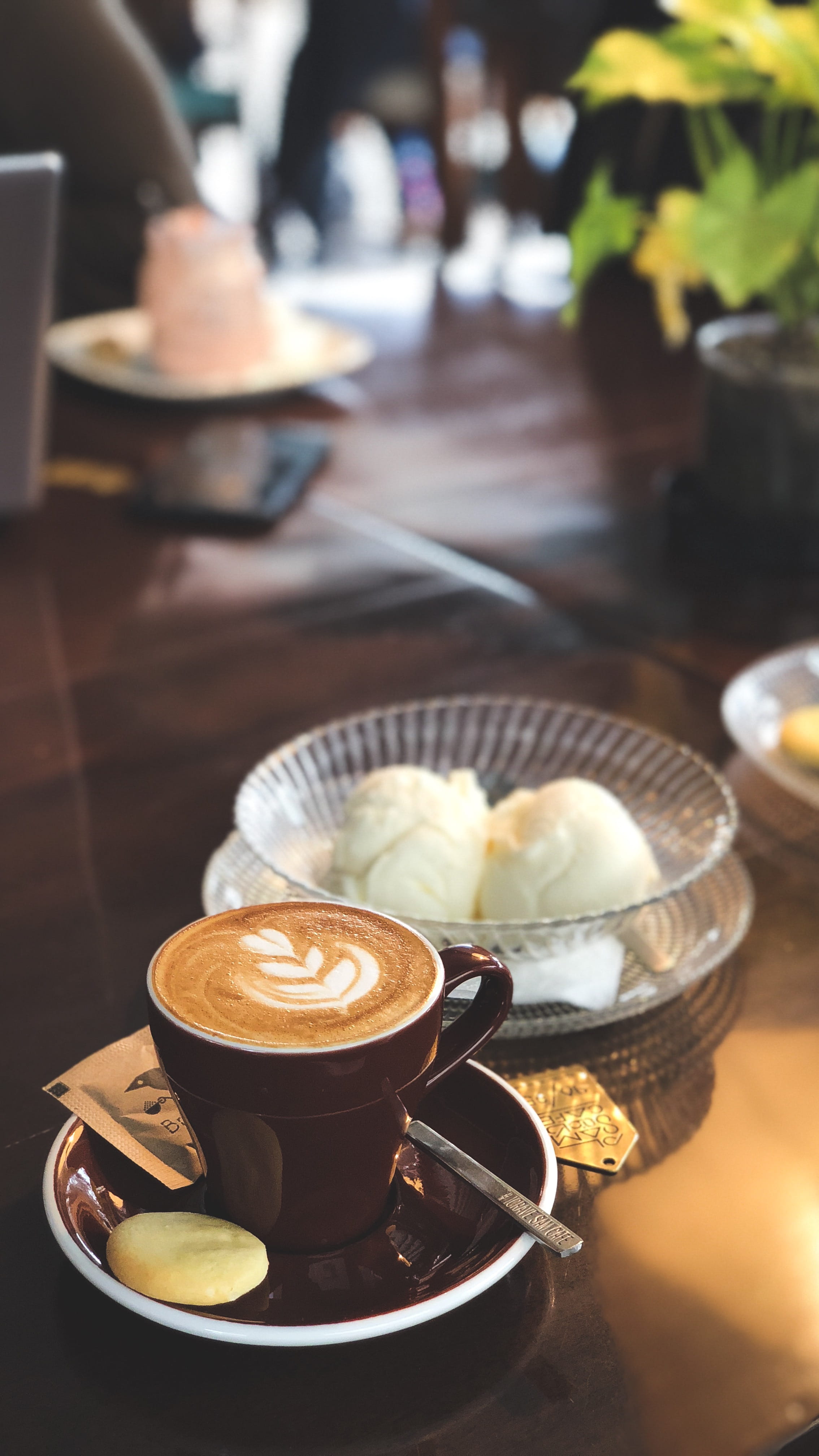 food, drink, temptation, saucer, iran, tehran, coffee cup, hot drink, focus on foreground, latteart, 4K, coffee - drink, close-up, freshness, mug, table, Phone HD Wallpaper