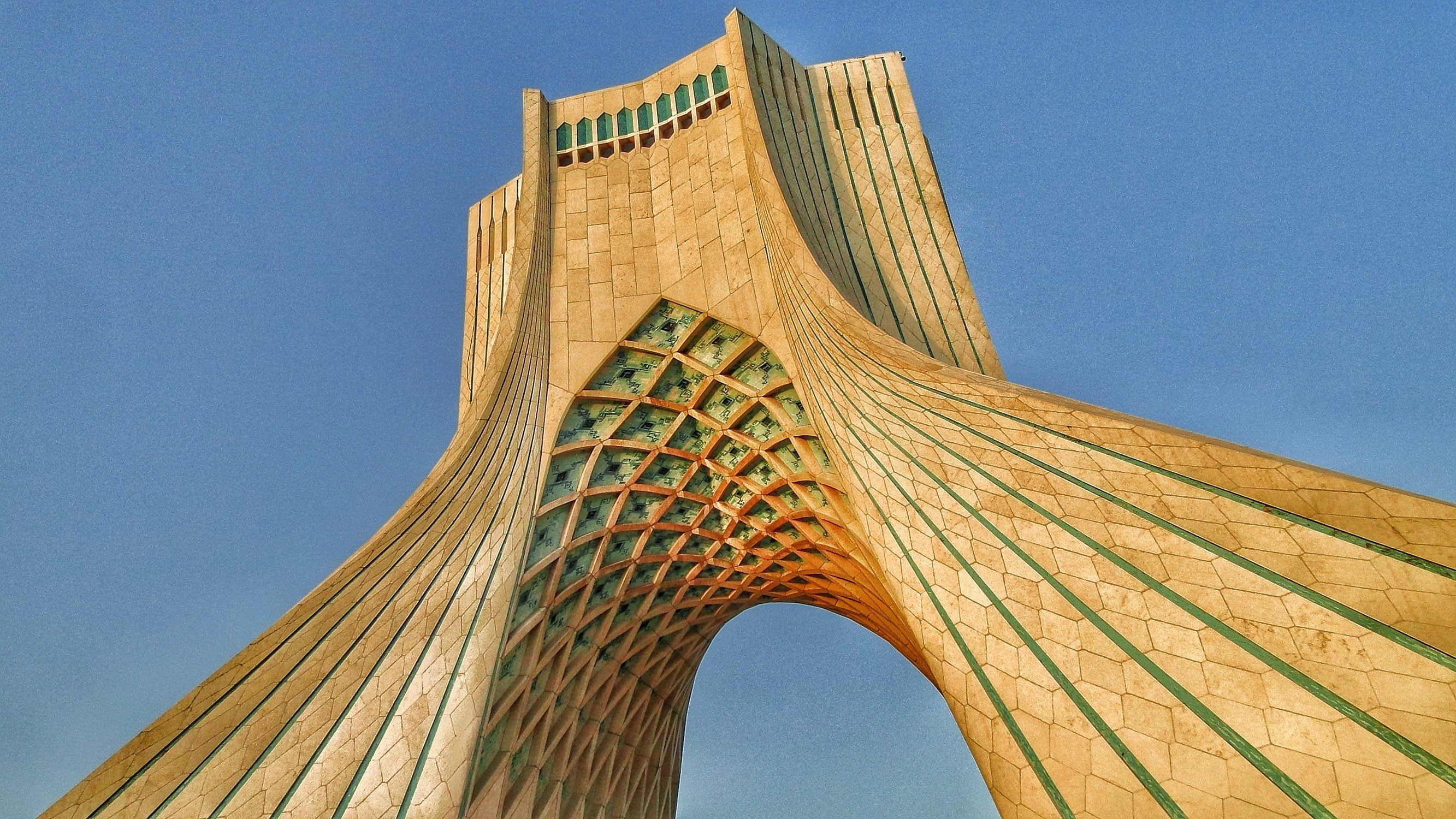 Azadi Square, 2K, hdr, Tehran, tower, Old Building, Iran, HD Wallpaper