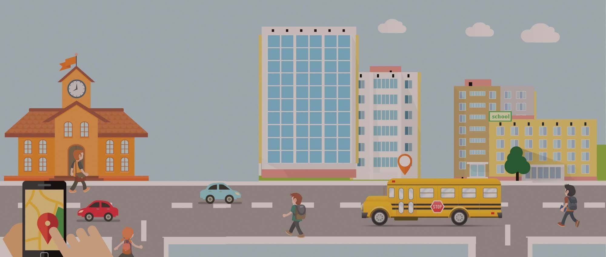 building exterior, representation, sign, people, creativity, built structure, real people, school bus gps tracking, architecture, school bus tracking, city, HD Wallpaper