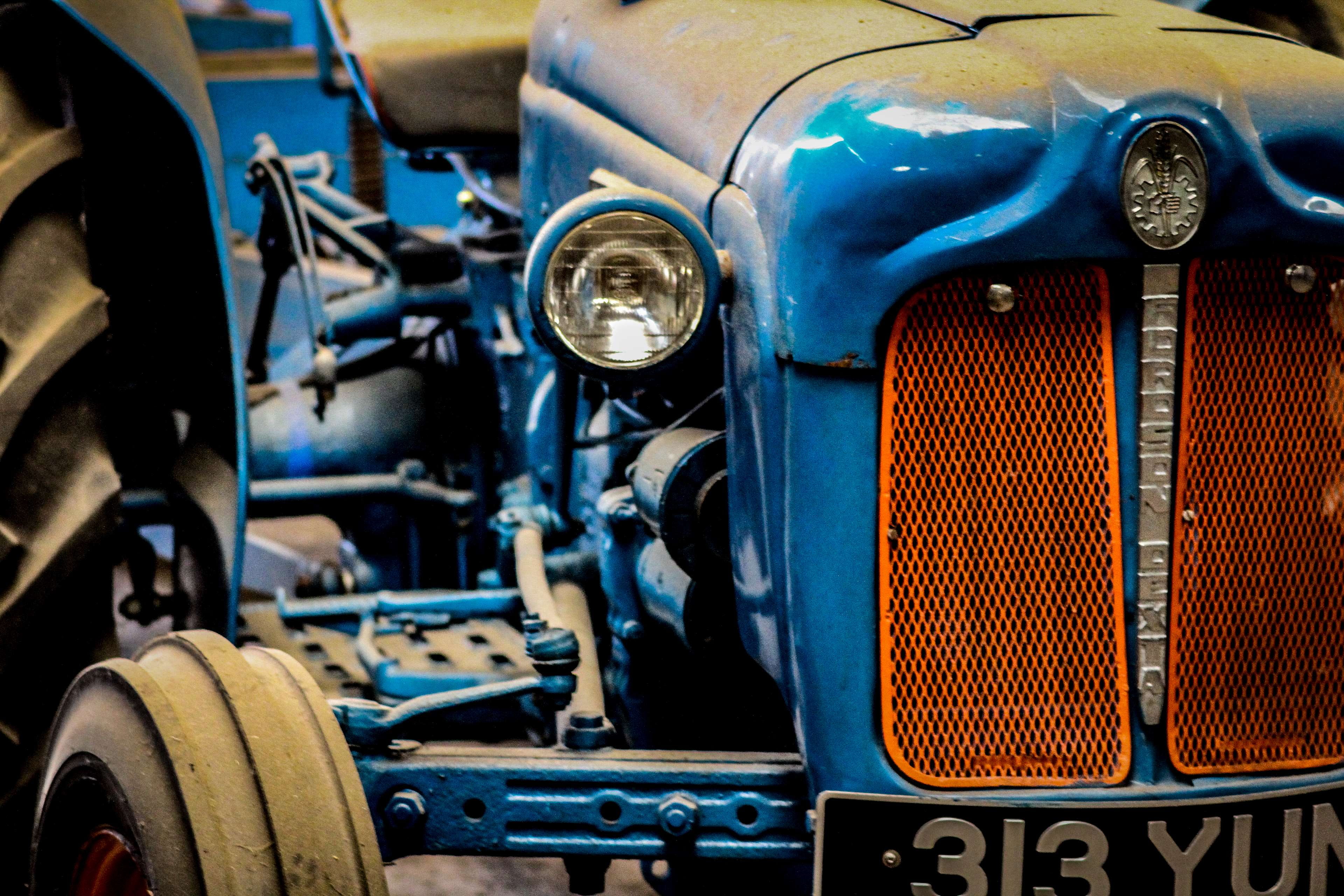 close-up, transportation, vehicle part, land vehicle, grill, day, theme numbers, motorsport, focus on foreground, ford, car, orange, tyres, metal, outdoors, HD Wallpaper
