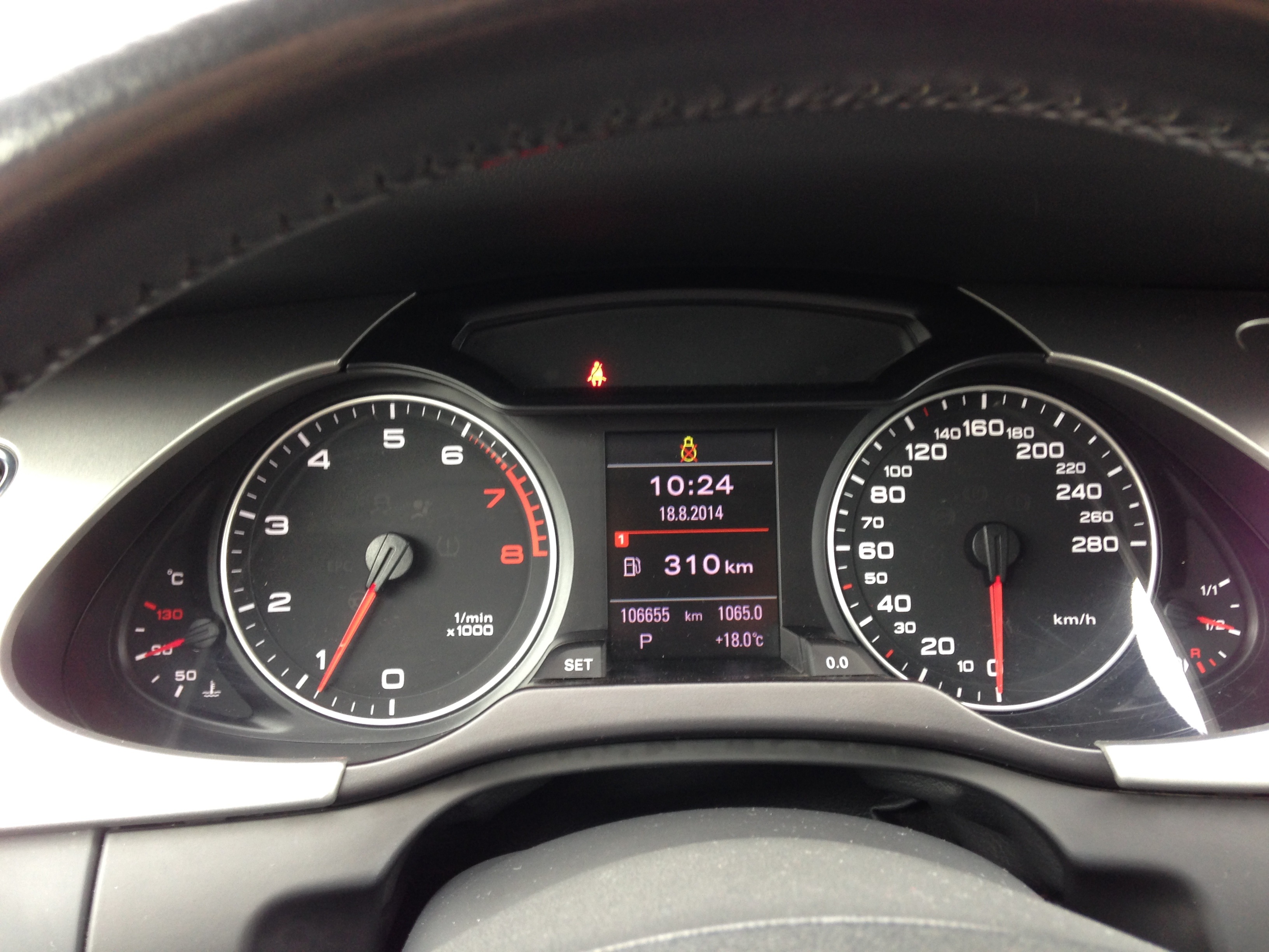 control, time, instrument of measurement, audi a4, number, transportation, indicators, steering wheel, 2K, accuracy, mileage, arrows, indoors, vehicle interior, HD Wallpaper
