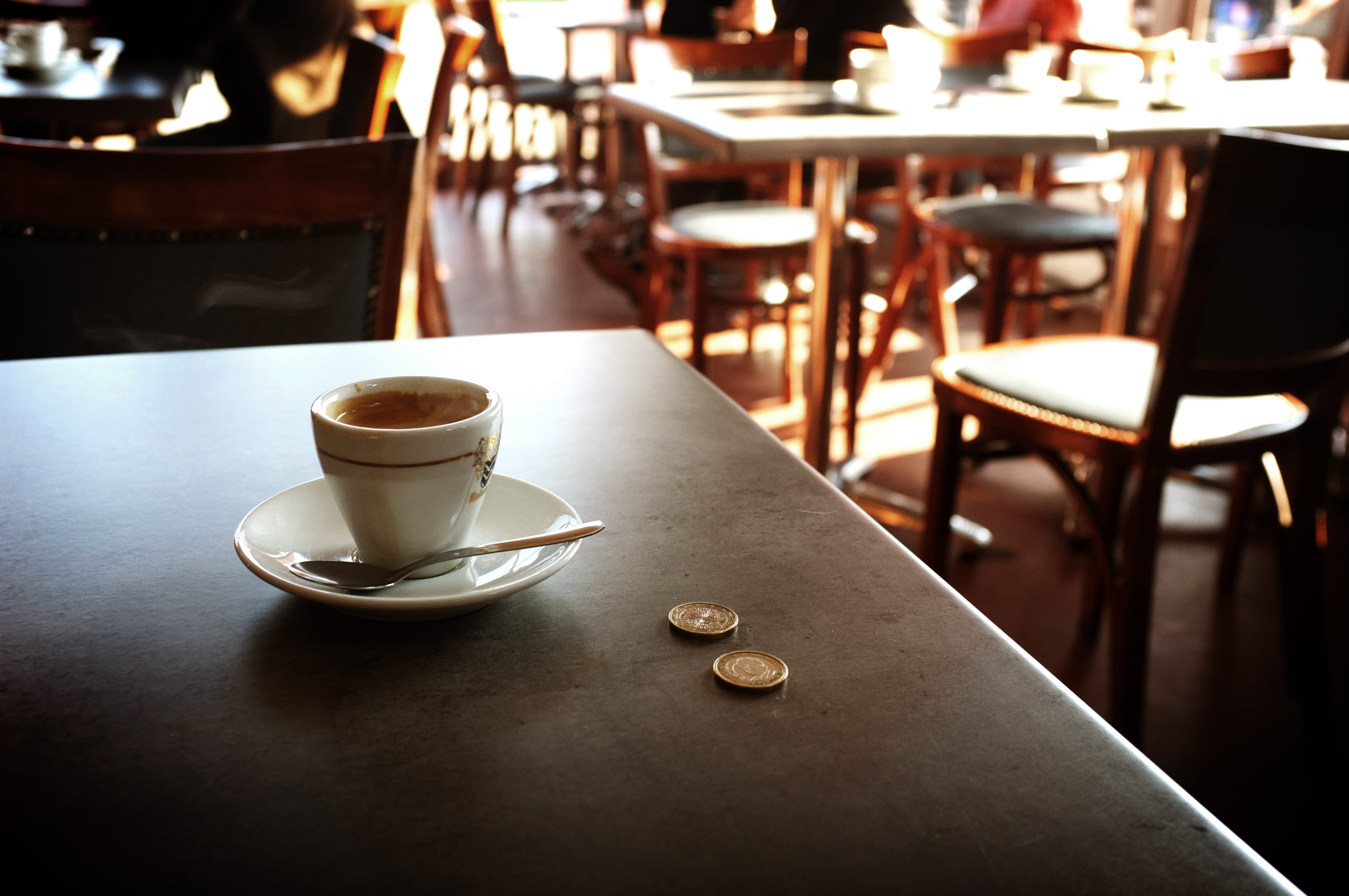 chair, tea cup, freshness, no people, setting, still life, cup, table, food and drink, crockery, coffee - drink, french, saucer, mug, drink, coffee, lyon, HD Wallpaper