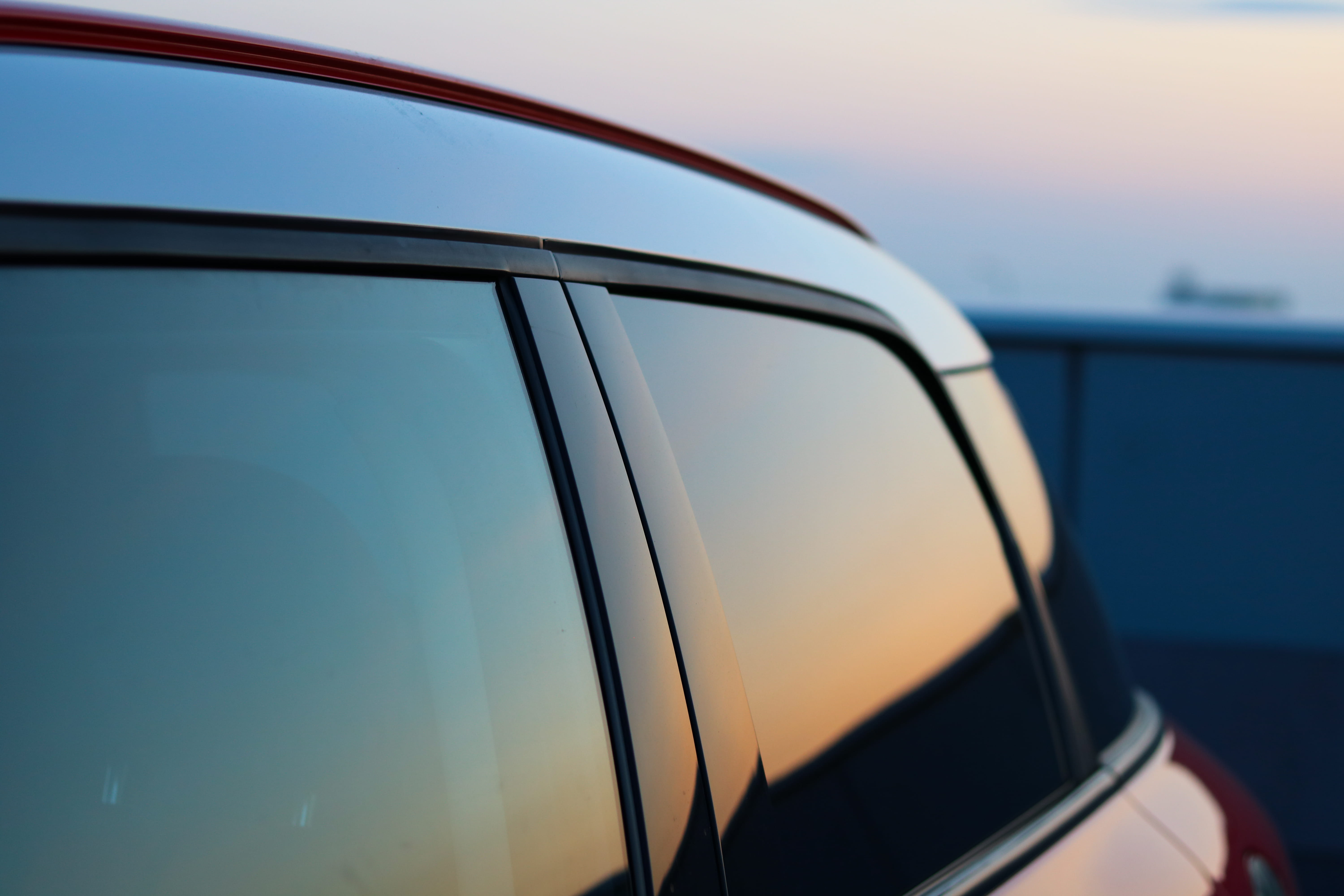 glass - material, vehicle, sunlight, reflection, windshield, light, blue, roof rack, mode of transportation, window, luxury, silhouette, water, outdoors, HD Wallpaper