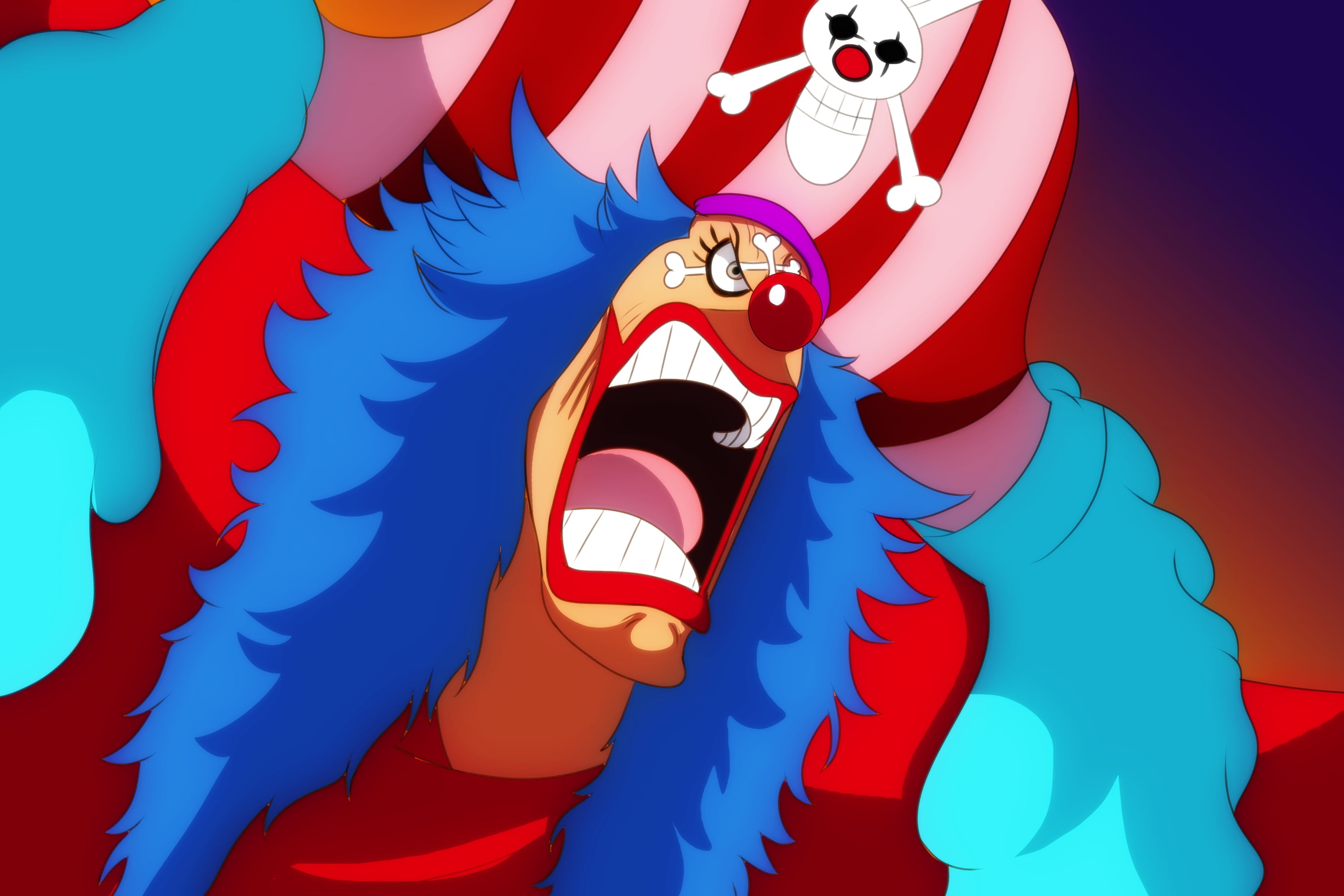 2K, One Piece, Buggy (One Piece), HD Wallpaper