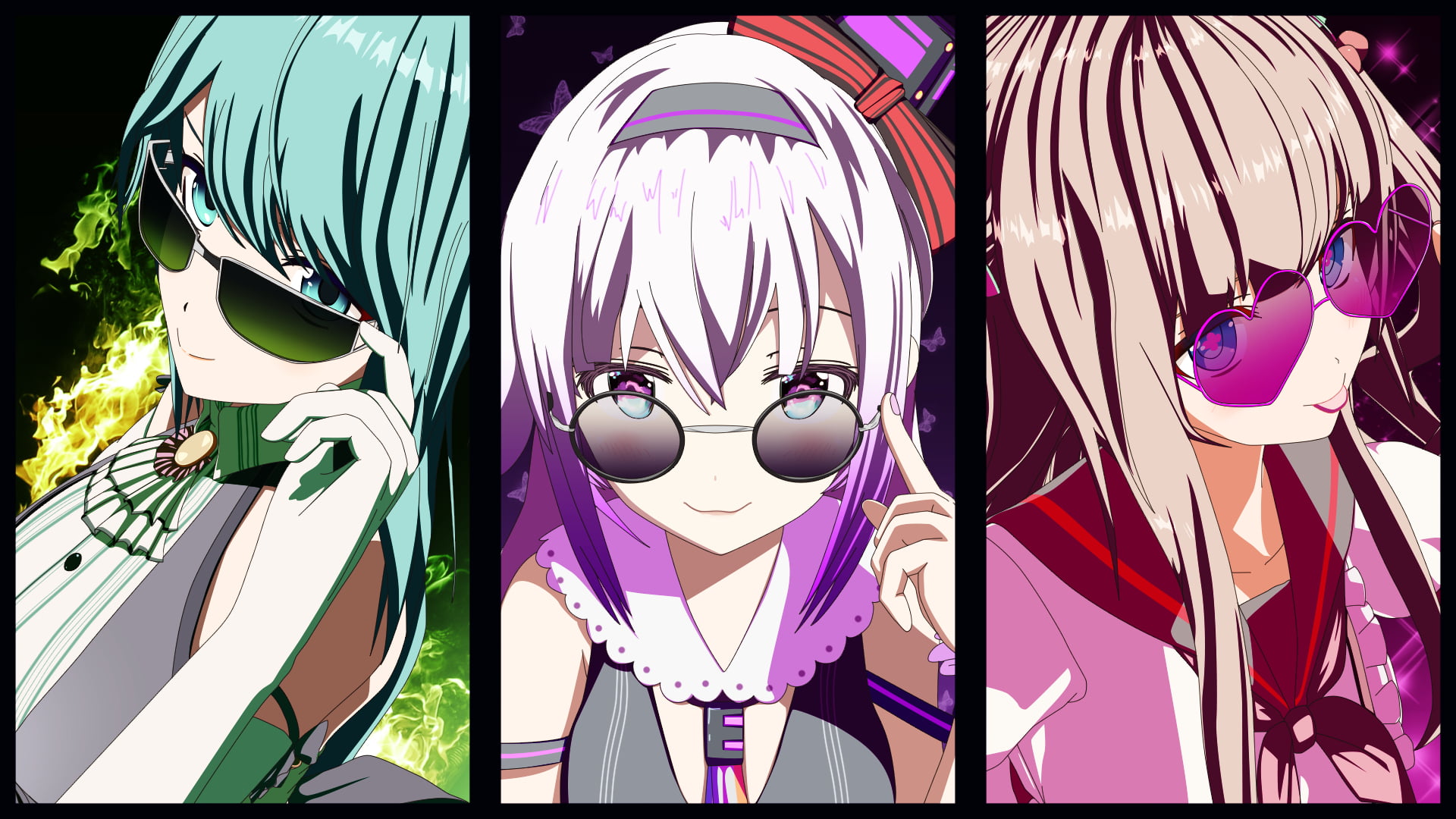 1080P, Carro Pino, Anime, Virtual Youtuber, Suzu Kagura, Chieri Kakyoin, HD Wallpaper
