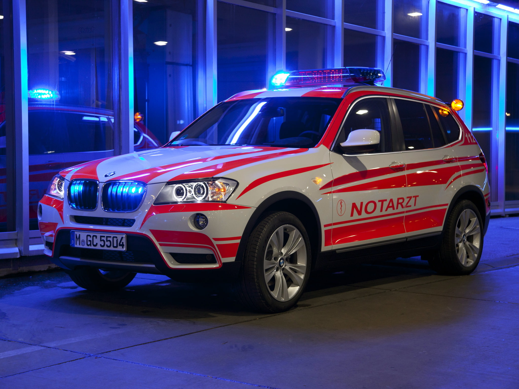 notarzt, emergency, bmw, xdrive20d, 1080P, ambulance, 2011, suv, x 3, f25, HD Wallpaper