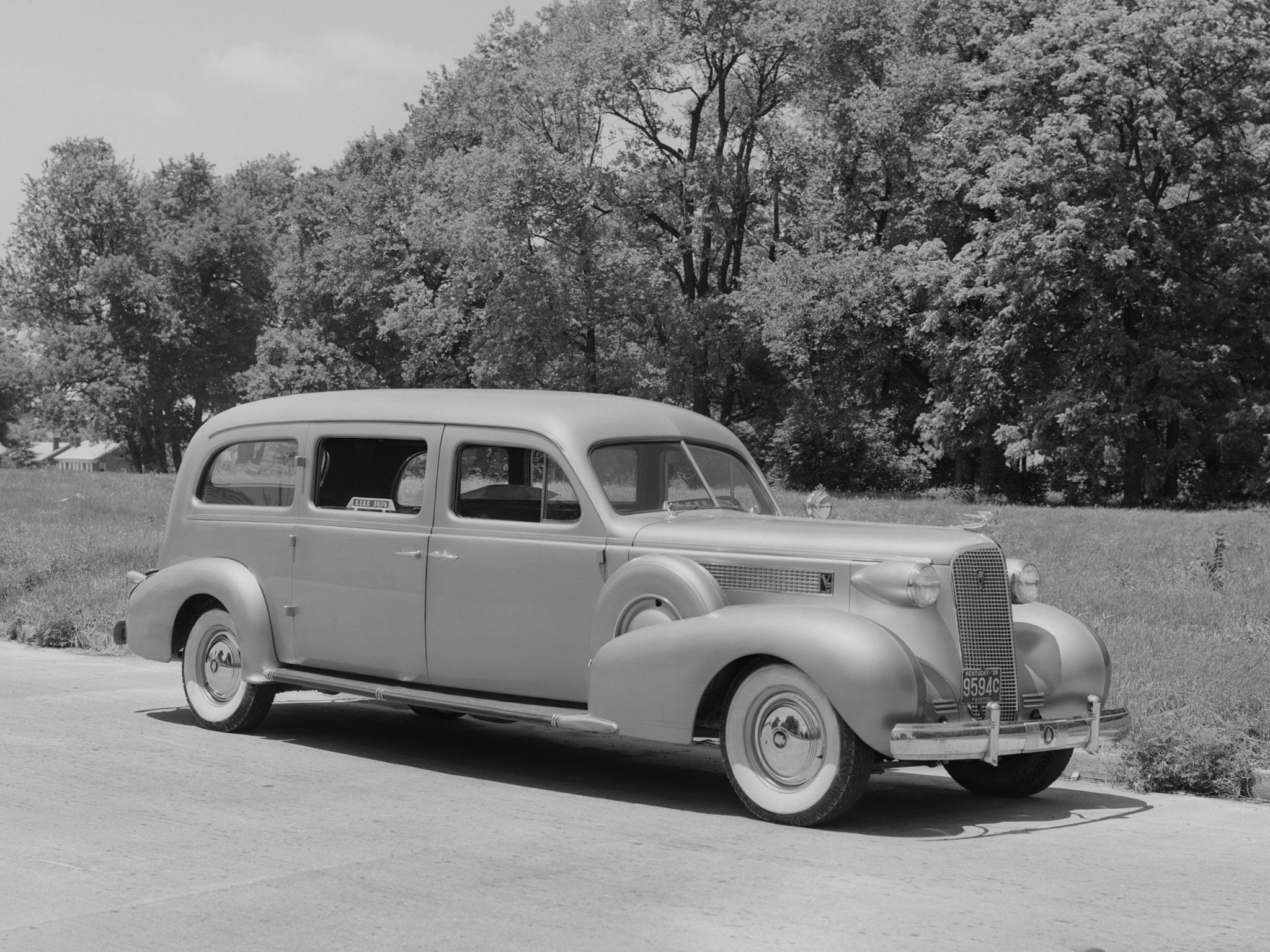 v 8, retro, combination, cadillac, 1080P, hearse, ambulance, 1937, stationwagon, meteor, series 60, HD Wallpaper