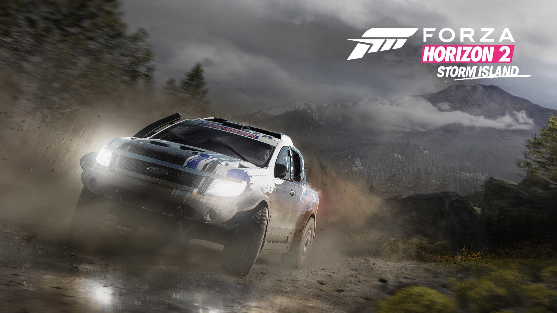 transportation, adventure, dust, text, fog, warning sign, Forza Motorsport, car, nature, no people, mountain, 1080P, travel, land vehicle, video games, HD Wallpaper