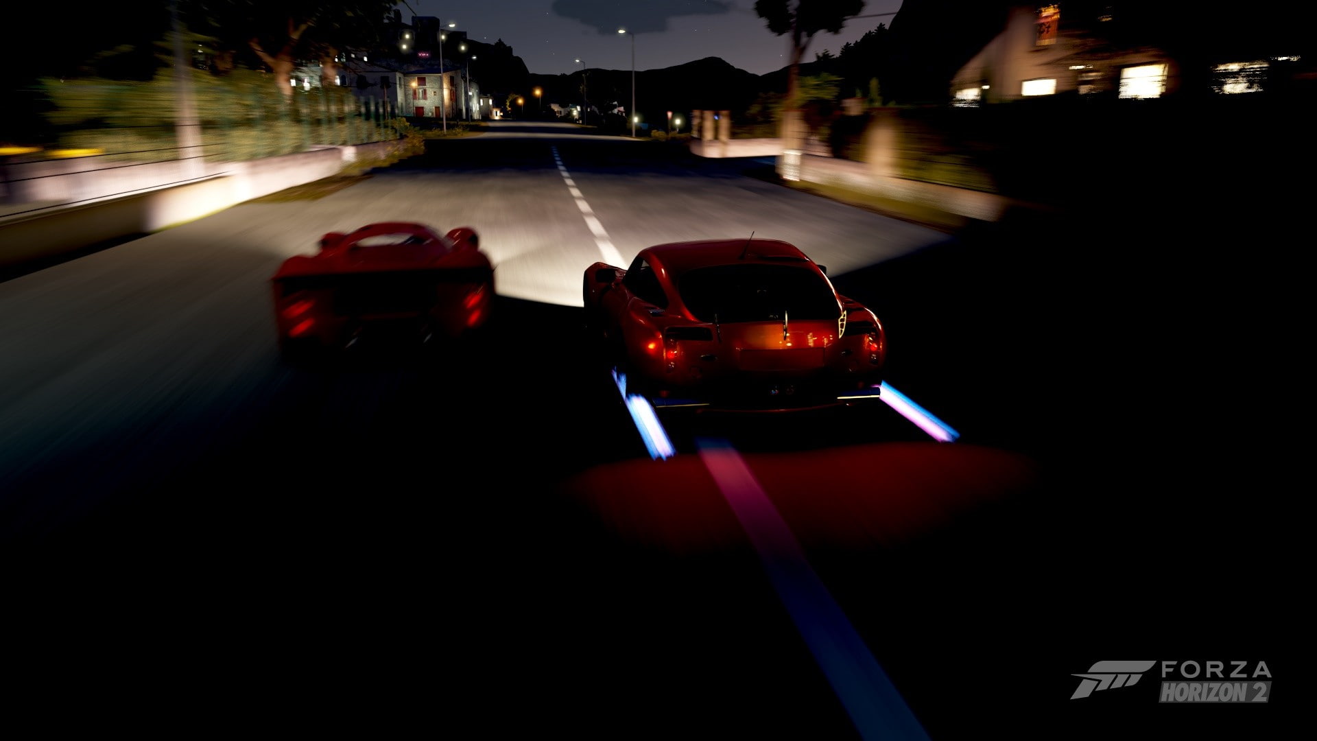 traffic, nightlife, no people, illuminated, supercars, land vehicle, motor vehicle, TVR, on the move, 1080P, street, motion, night, city, tail light, blurred motion, HD Wallpaper