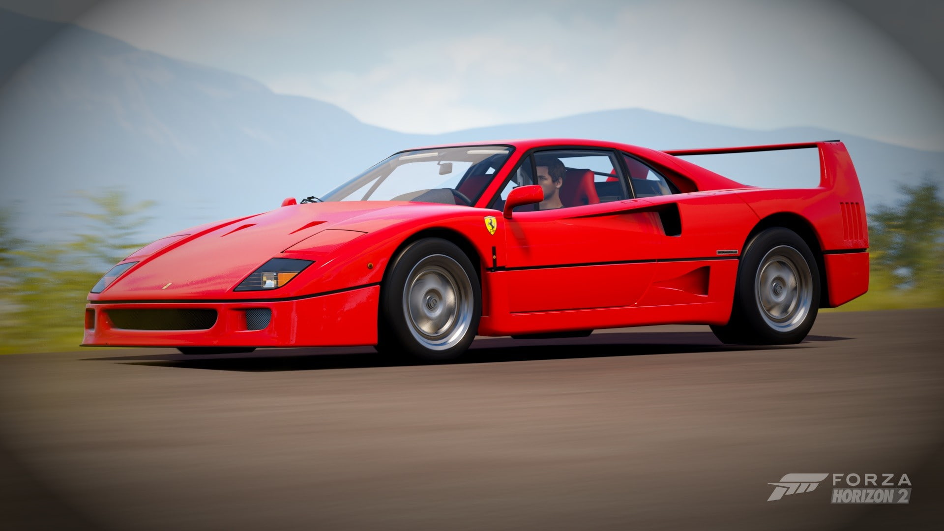 Forza Horizon 2, 1080P, car, Ferrari F40, red cars, F40, Ferrari, HD Wallpaper