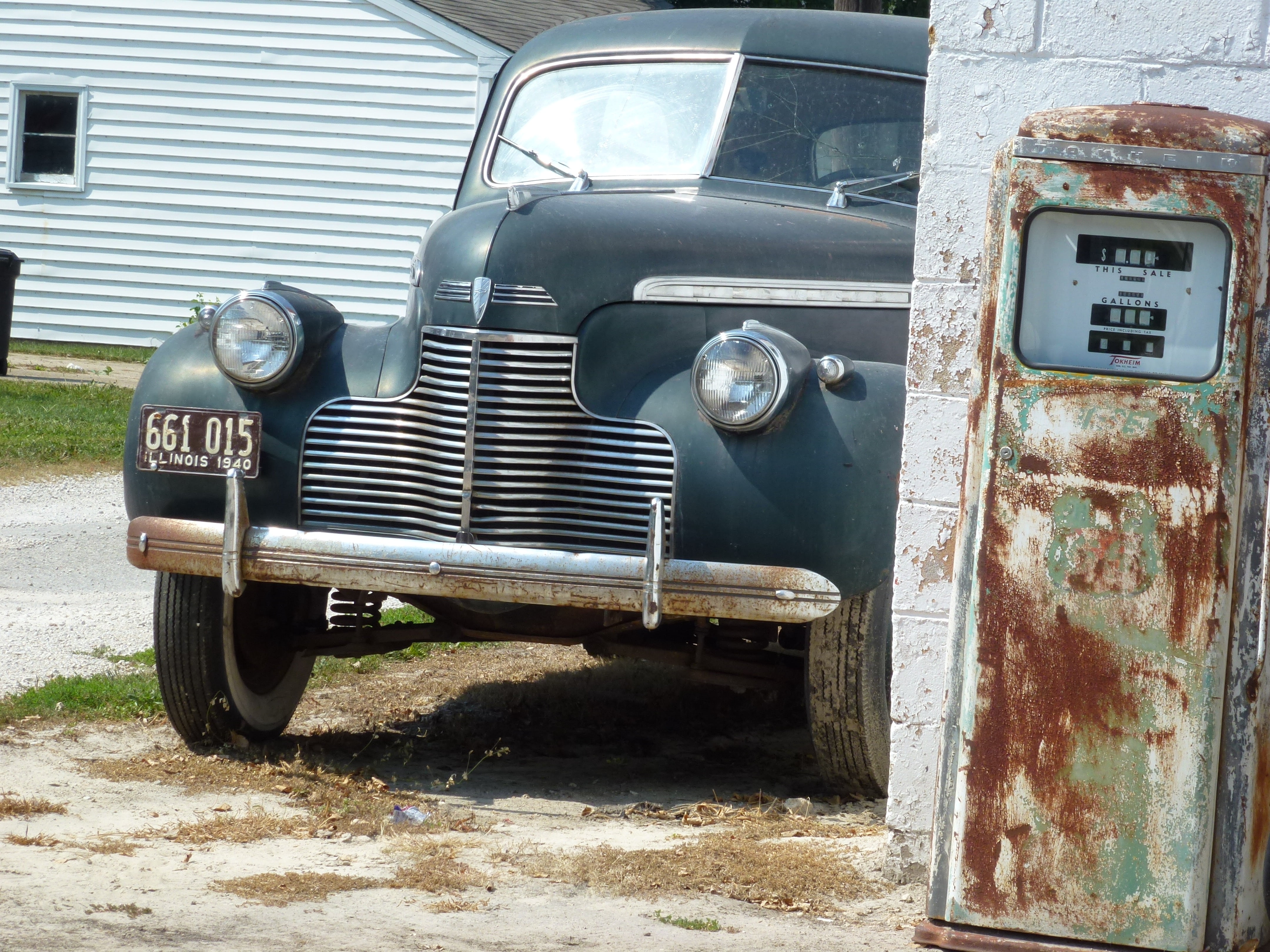 obsolete, antique car, rusty, transportation, retro, decline, black, car, damaged, land vehicle, mode of transportation, 4K, motor vehicle, pickup, antique, HD Wallpaper