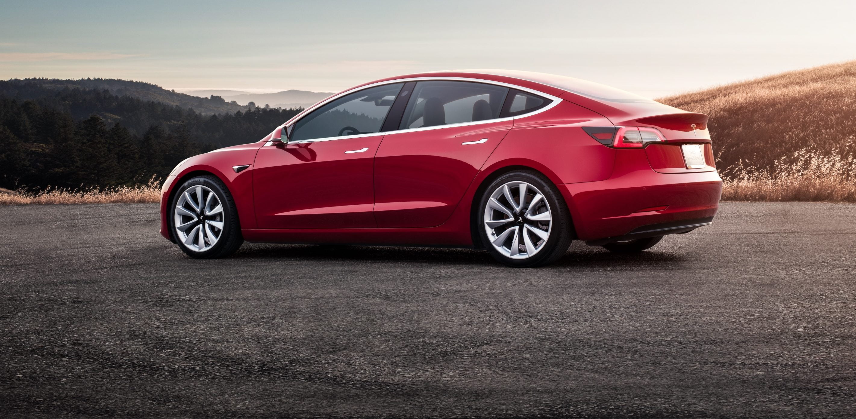 Tesla Motors, Vehicle, Tesla Model 3, Car, Luxury Car, Red Car, 2K, HD Wallpaper