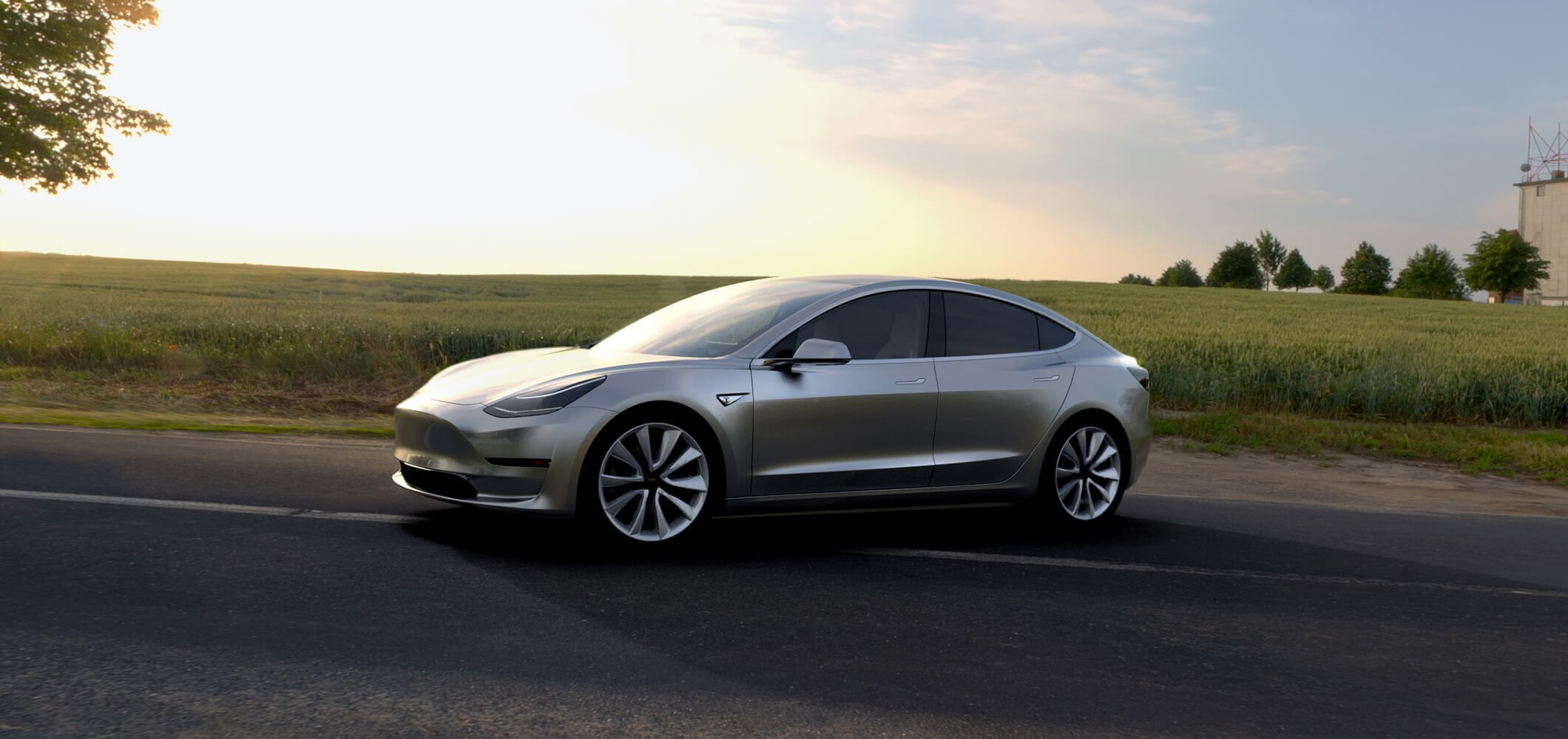 Model 3, Electric Car, Tesla Motors, 1080P, HD Wallpaper