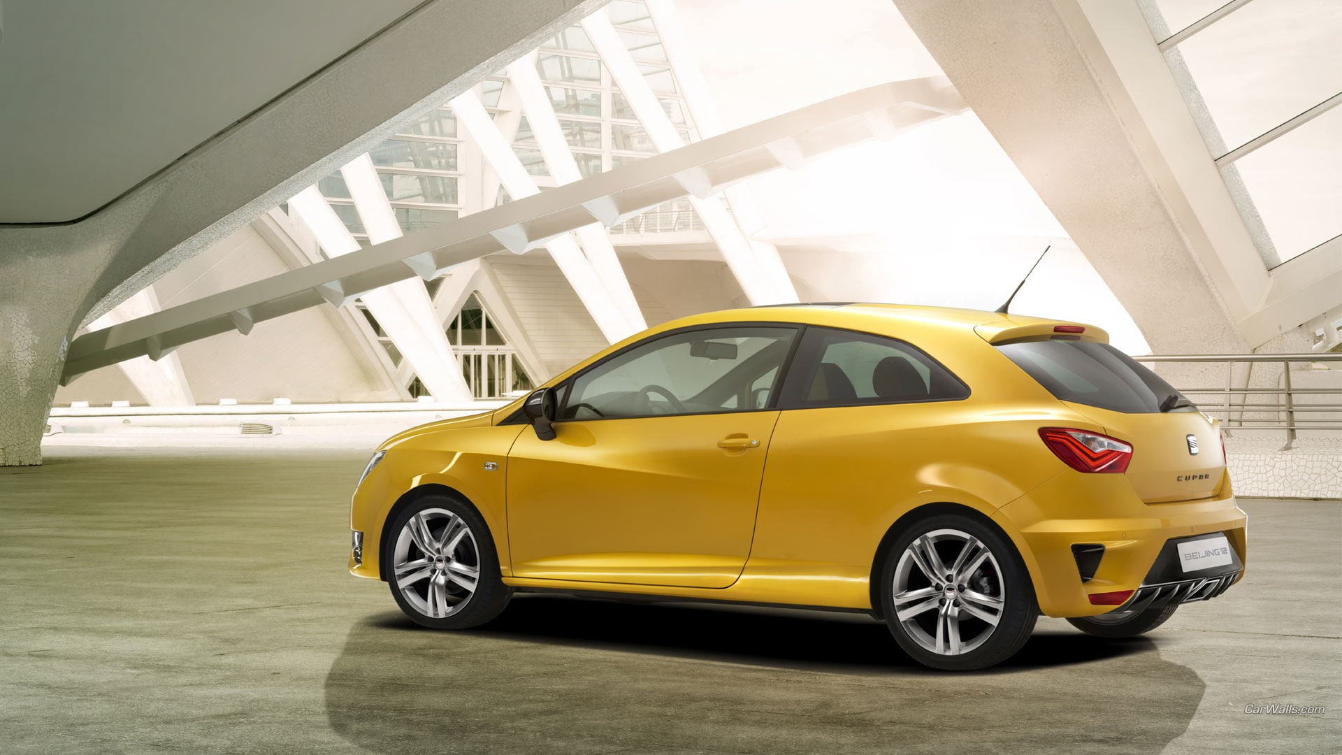 luxury, city, yellow cars, motor vehicle, yellow taxi, motion, built structure, street, Seat Ibiza, taxi, mode of transportation, car, no people, yellow, HD Wallpaper