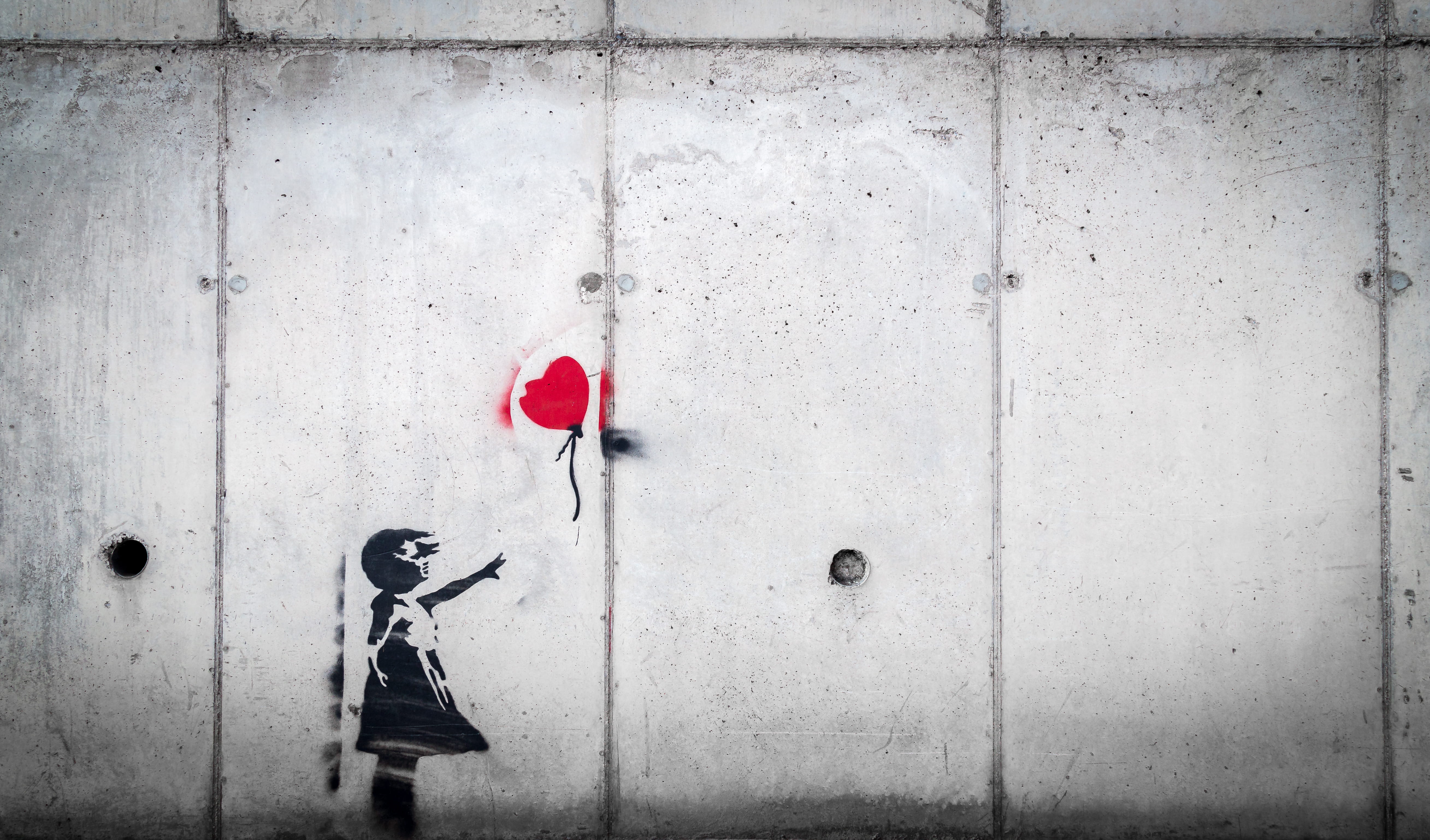 communication, standing, built structure, door, security, day, no people, safety, sign, building exterior, outdoors, architecture, balloon, 5K, red, wall, HD Wallpaper