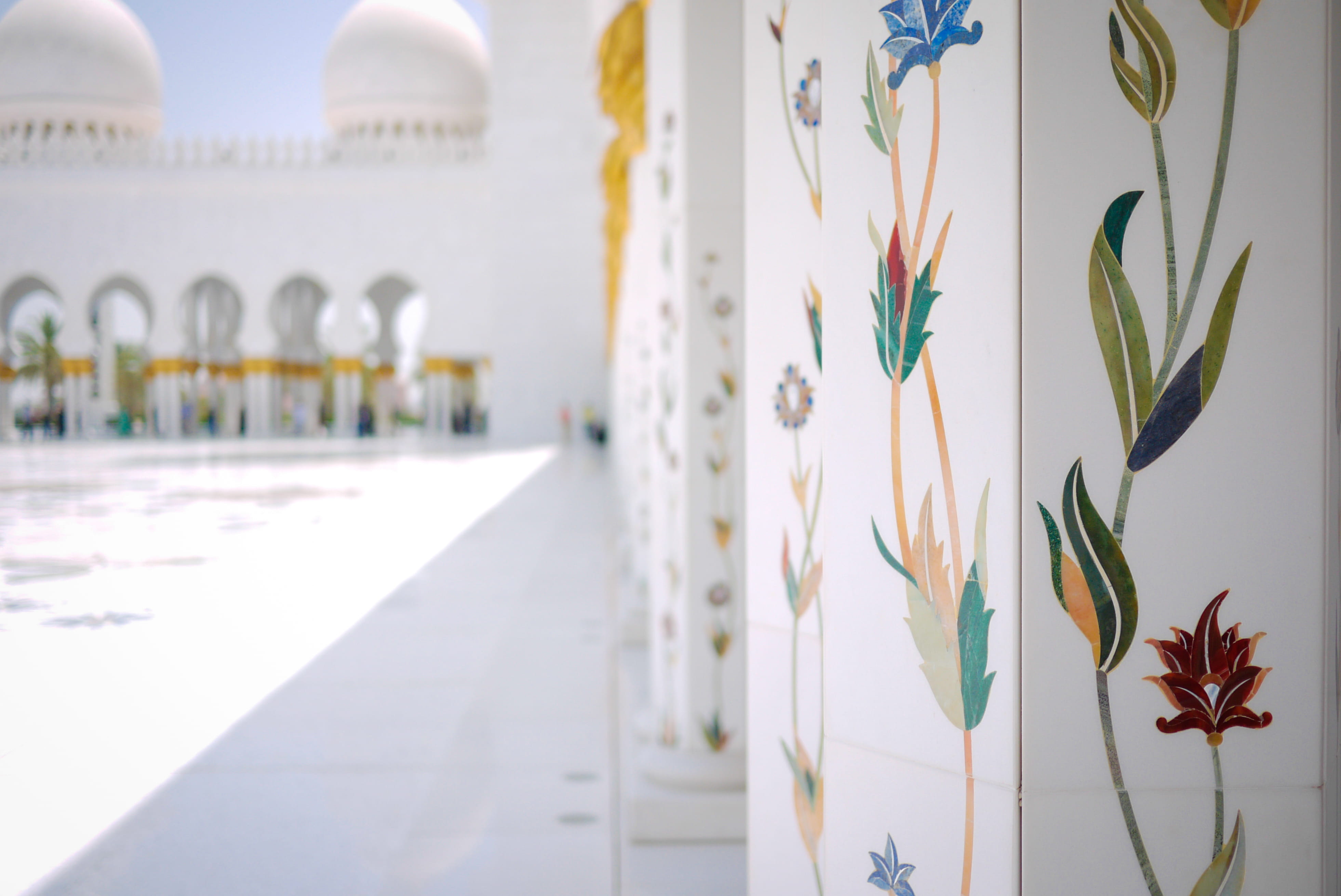 religion, built structure, plant, floral pattern, place of worship, hotel, nature, concrete, luxury hotel, 4K, islam, no people, decorations, cultures, HD Wallpaper