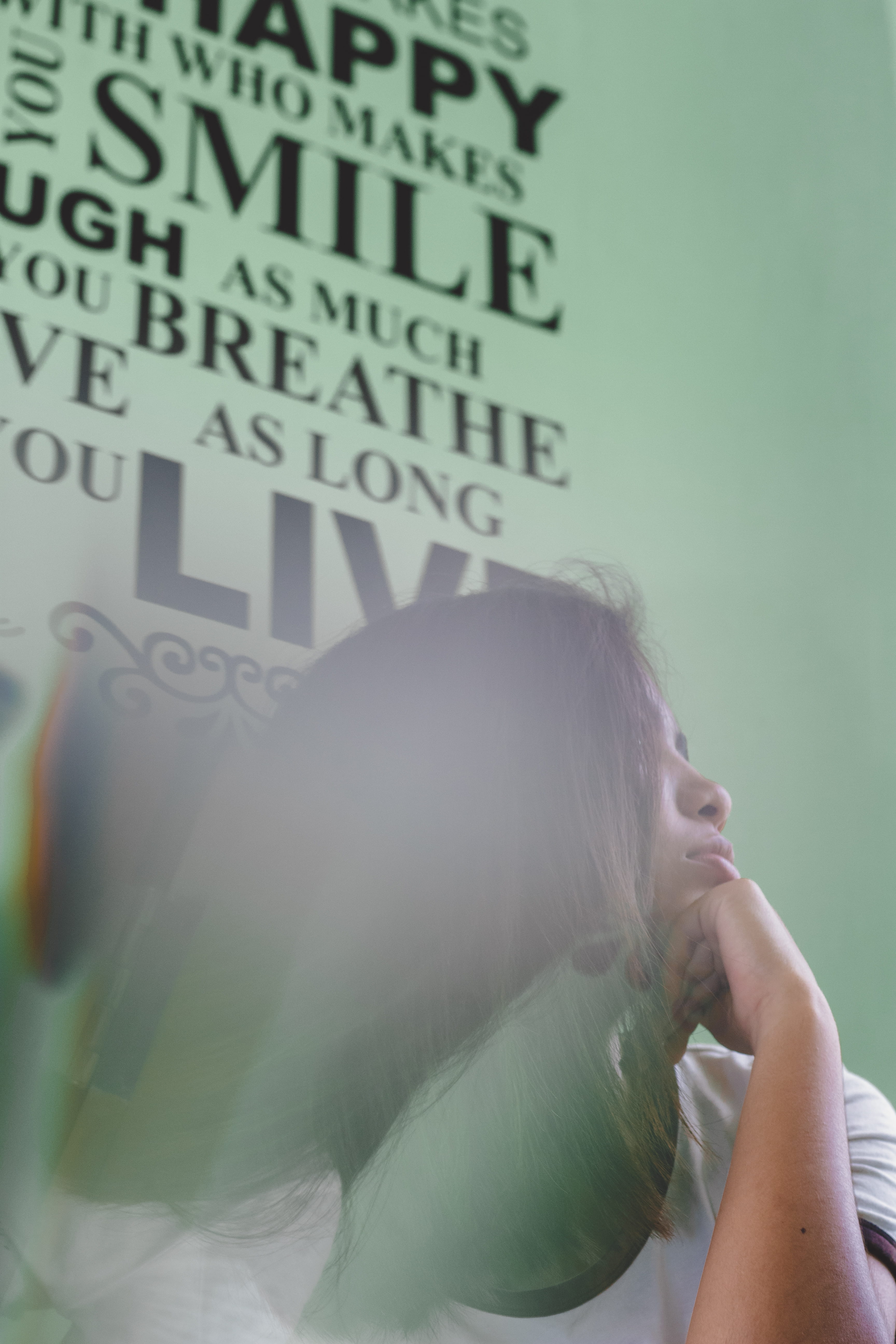 looking, person, bright, woman, lens flare, adult, conceptual, young adult, contemplation, lifestyles, women, flare, light reflections, fashion, hair, wall, Phone HD Wallpaper