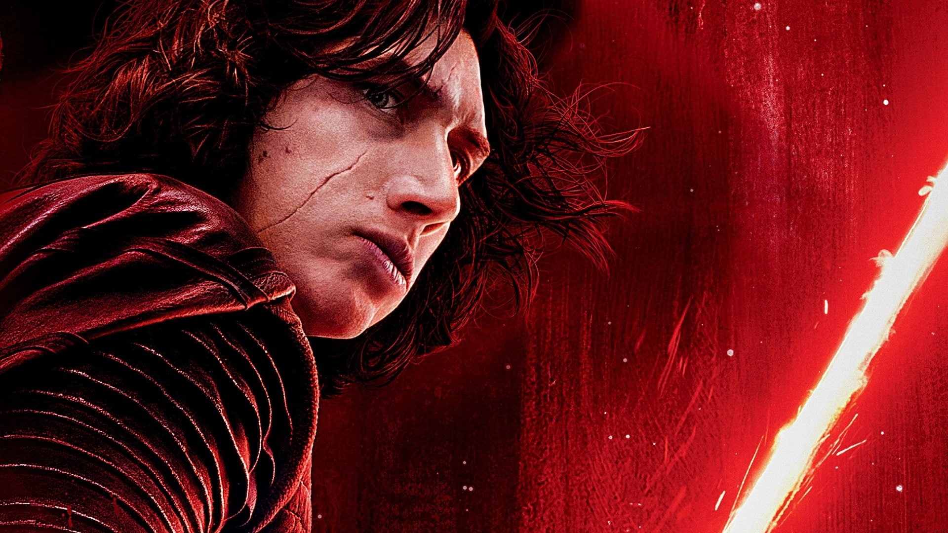 Kylo Ren, Star Wars, Star Wars: The Last Jedi, 1080P, Lightsaber, Adam Driver, HD Wallpaper