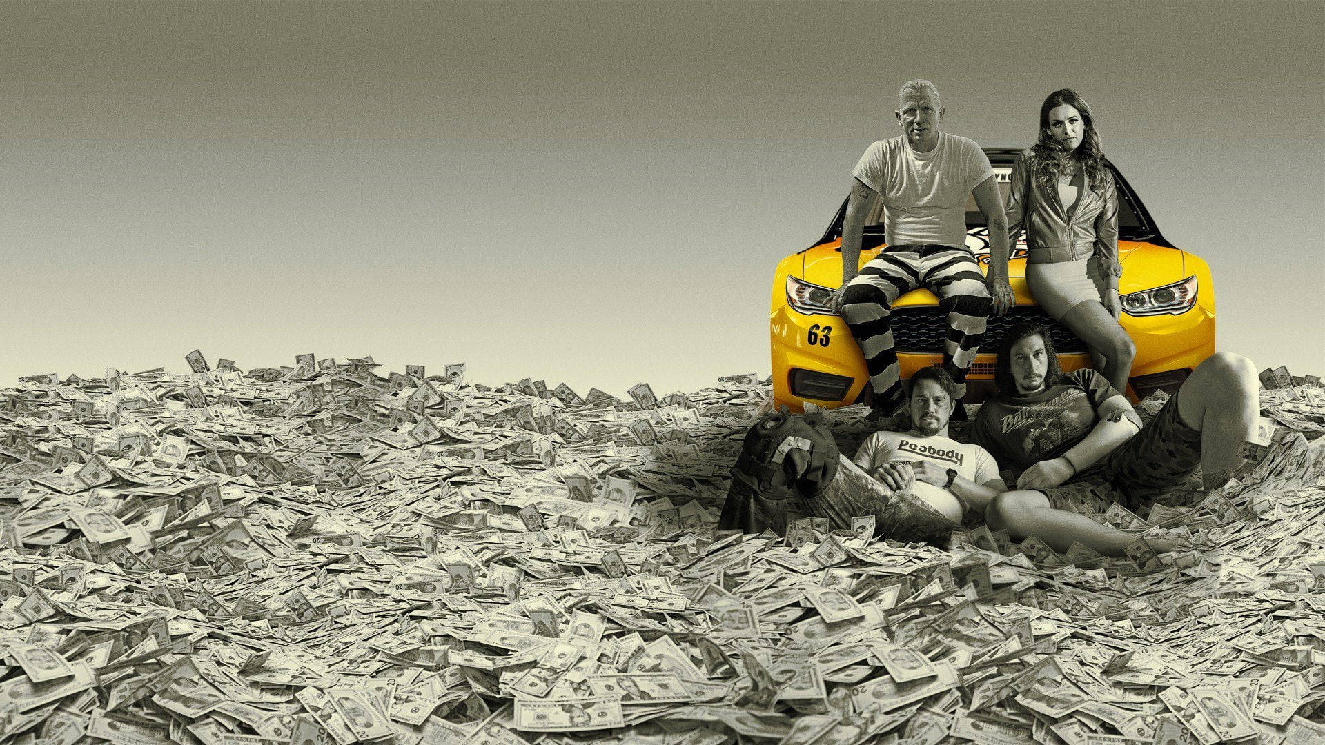 Daniel Craig, NASCAR, money, film, dollar, Netflix, cinema, movie, Adam Driver, man, Joe Bang, Channing Tatum, car, Logan Lucky, 1080P, Clyde Logan, HD Wallpaper