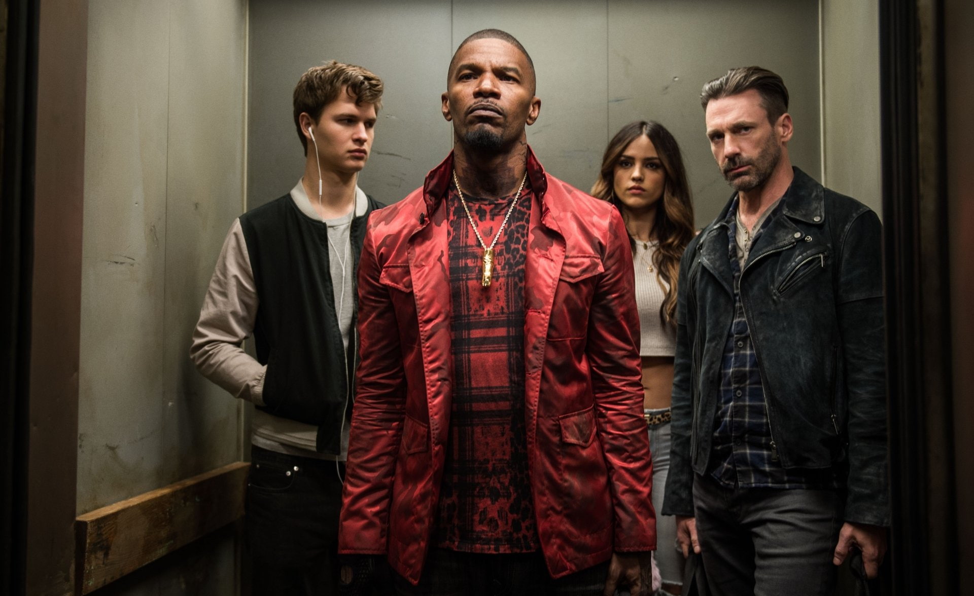 Baby Driver, Eiza Gonzalez, Jon Hamm, Ansel Elgort, Jamie Foxx, 1080P, Movie, HD Wallpaper