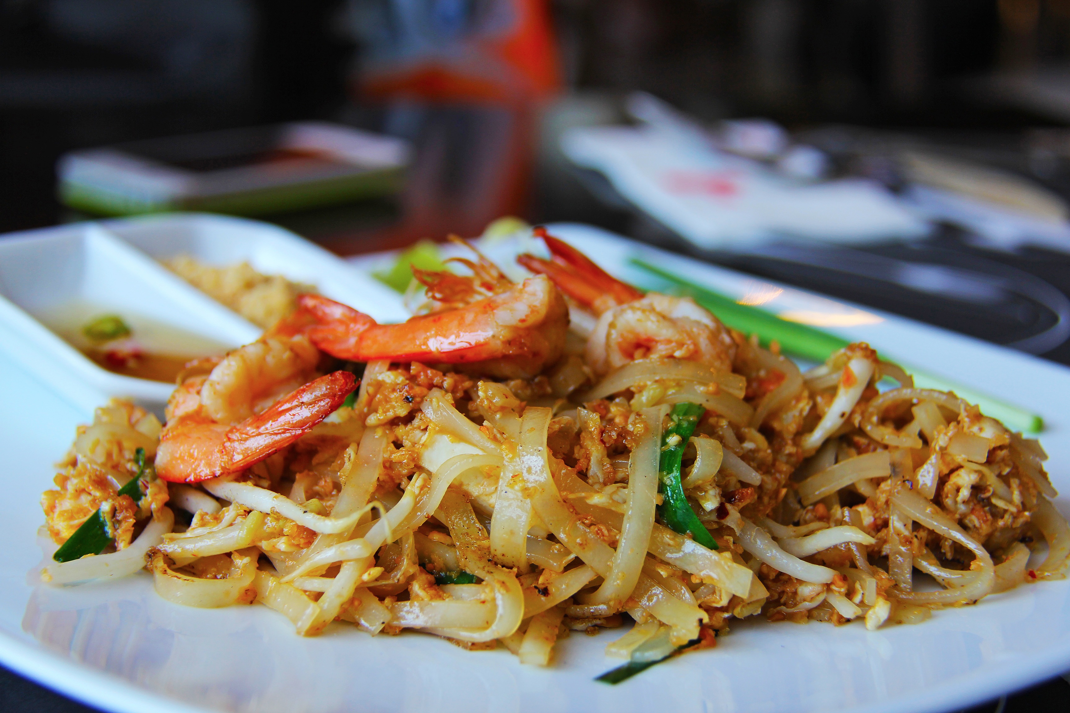 food and drink, thailand, pasta, pad thai, dinner, dish, cuisine, close-up, serving size, still life, no people, crockery, noodles, healthy eating, temptation, HD Wallpaper