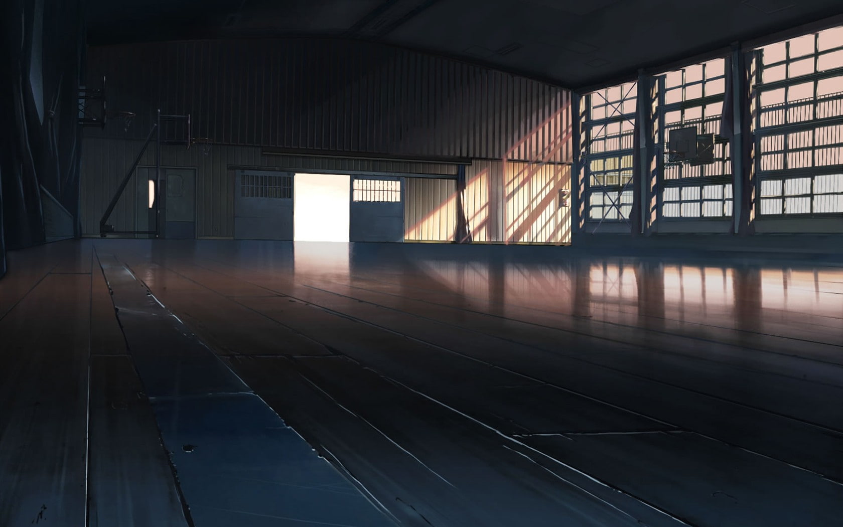 720P, basketball, anime, gyms, room, animation, artwork, HD Wallpaper