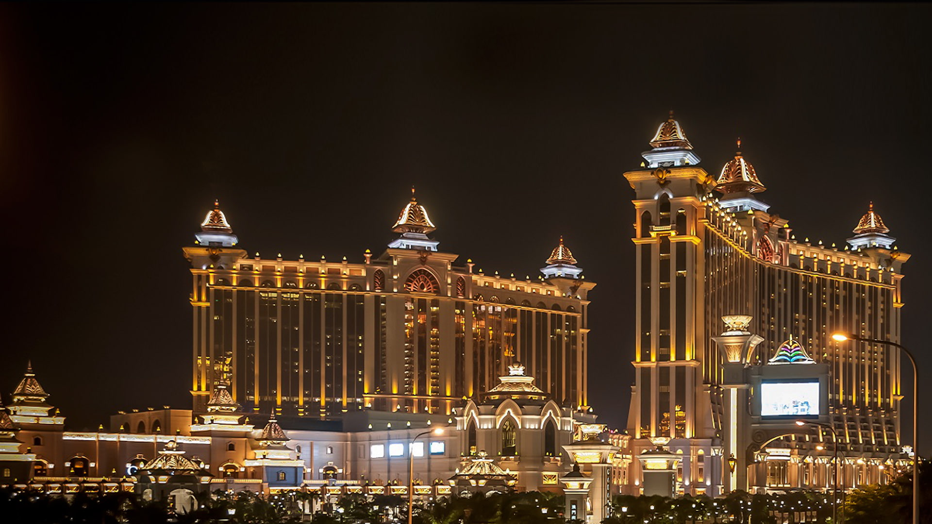 wallpapers, 1080P, galaxy, macau, hd, full, china, view, complex, hotel, night, HD Wallpaper