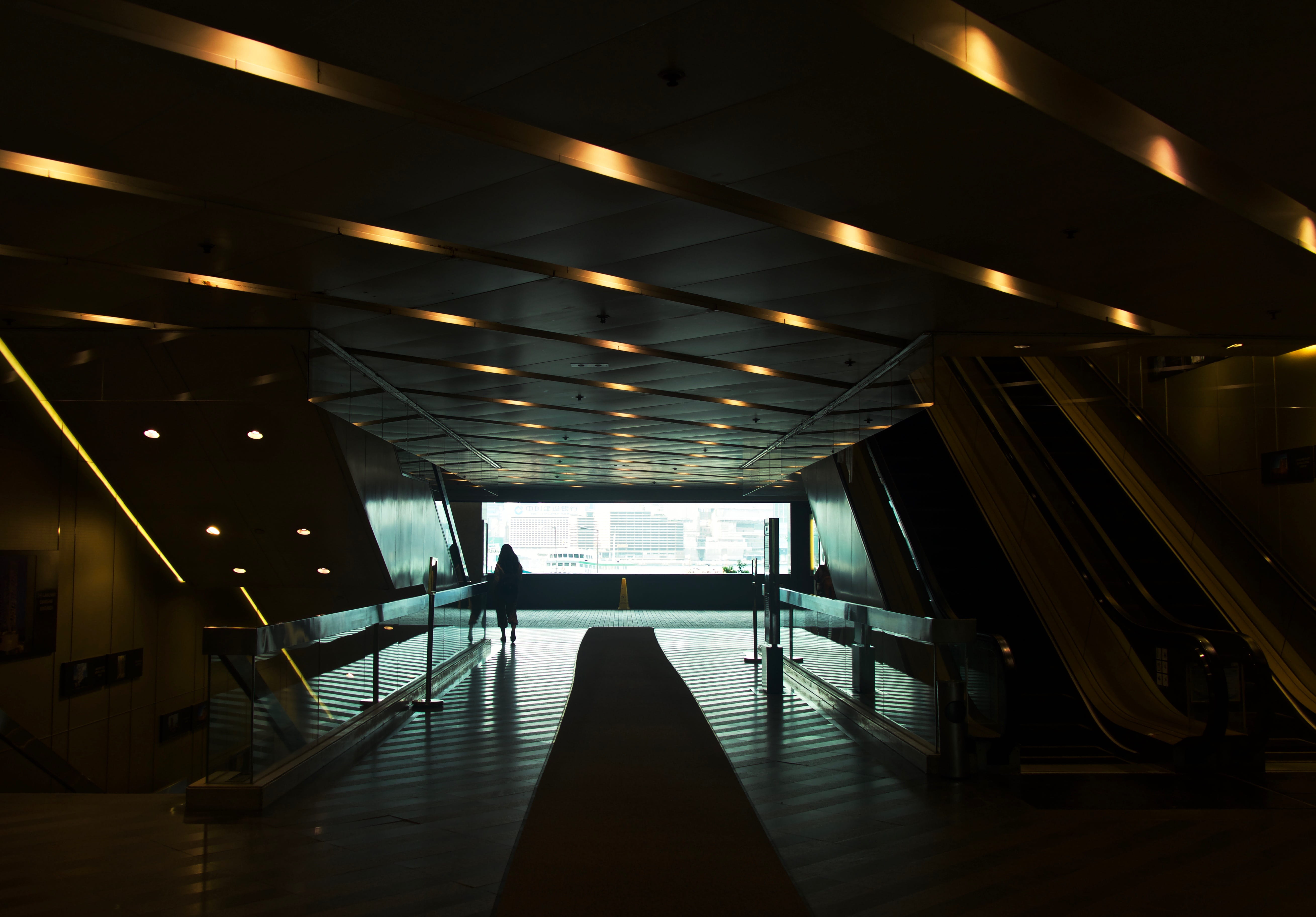 no people, wan chai, window, indoors, flooring, staircase, built structure, city, 5K, building, the way forward, empty, architecture, illuminated, absence, HD Wallpaper