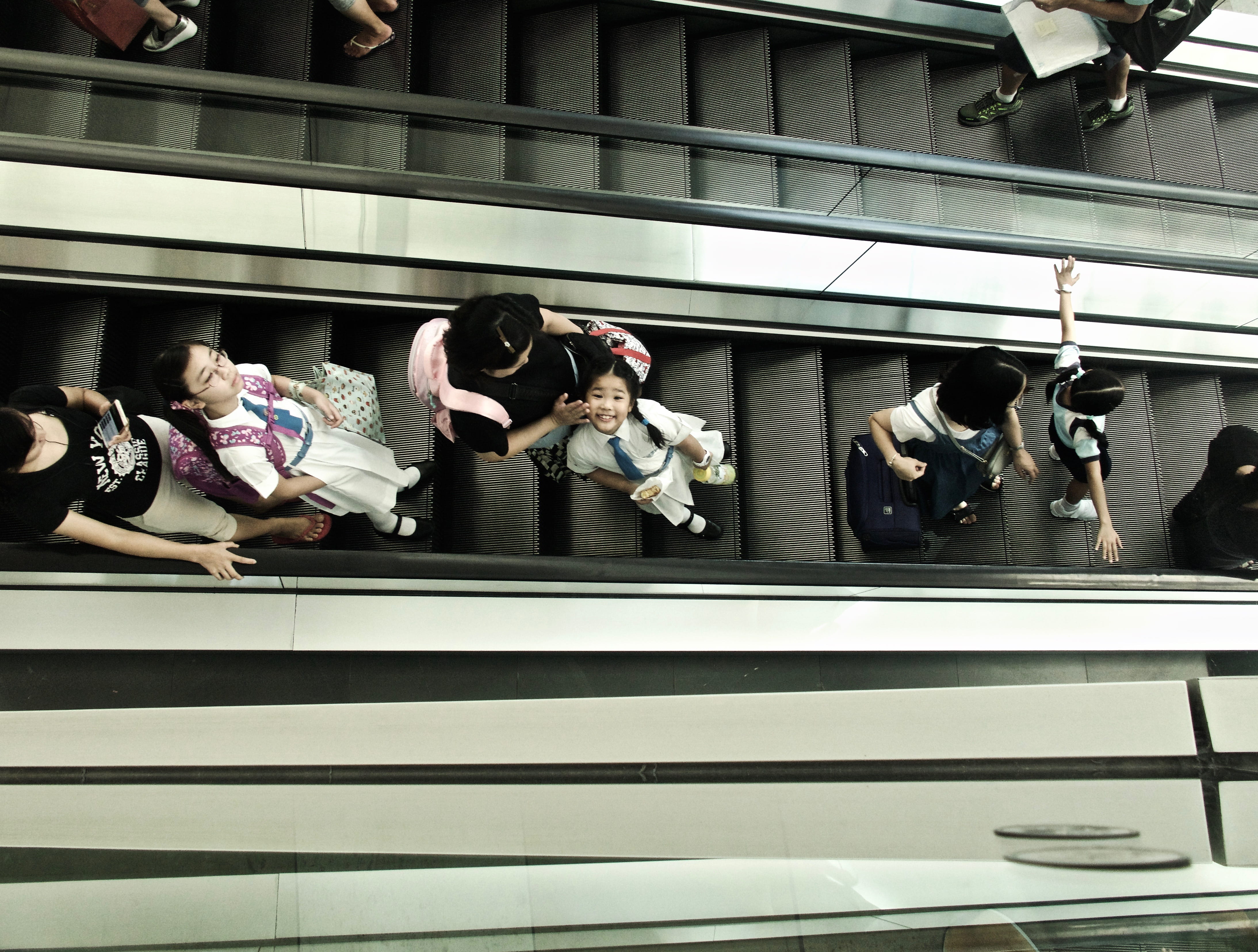 people, shopping, shopping mall, real people, students, staircase, women, wan chai, family, retail display, citylife, hong kong, men, stairway, store, indoors, HD Wallpaper