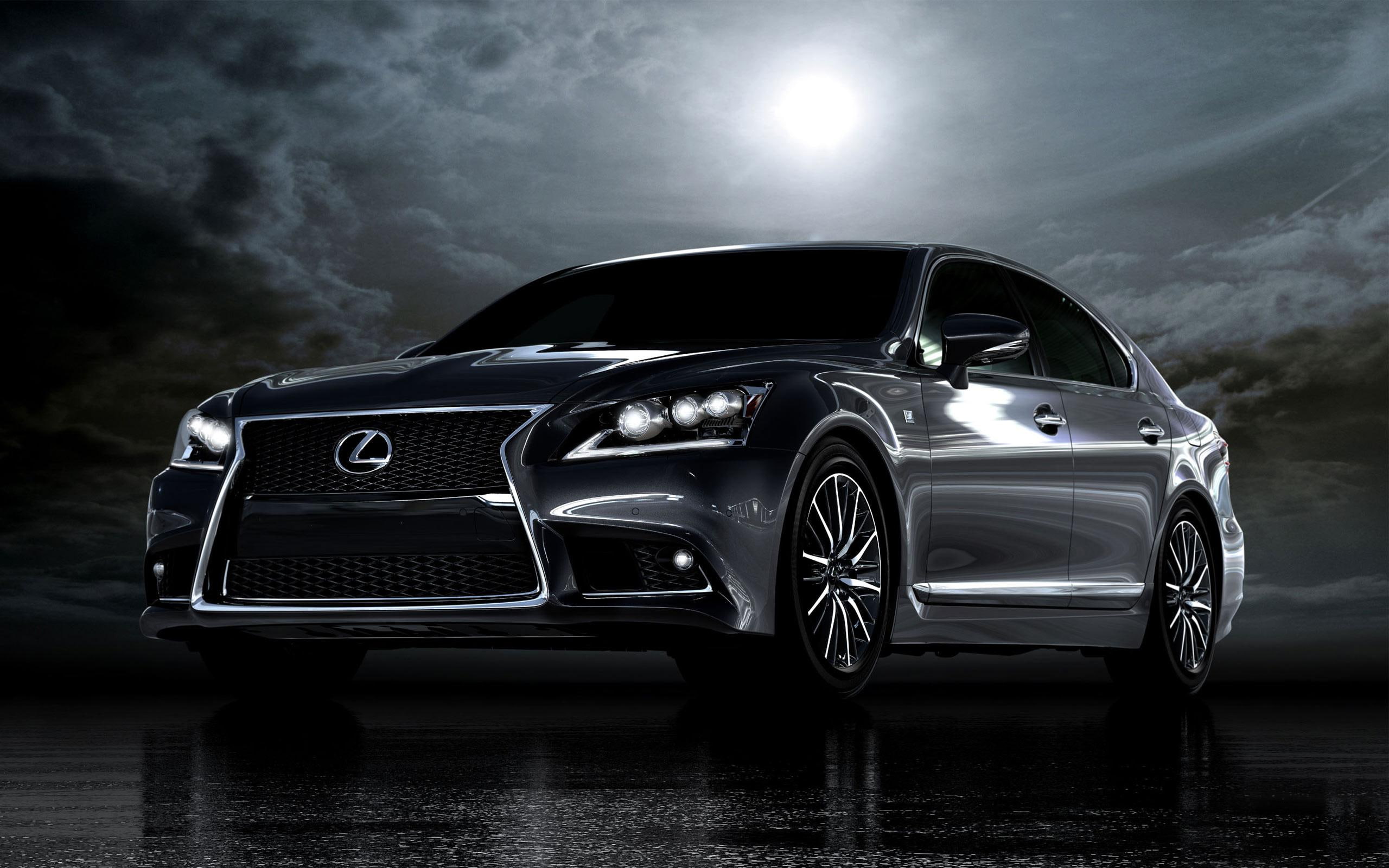 2K, f, sport, cars, 2013, lexus, black, sedan, ls, HD Wallpaper