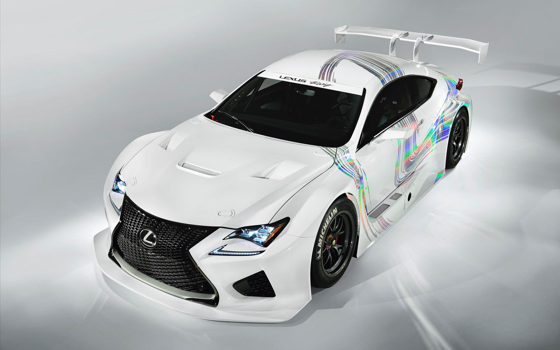 rc, lexus, white, gt, f, car, 1080P, racing, cars, 2014, concept, HD Wallpaper