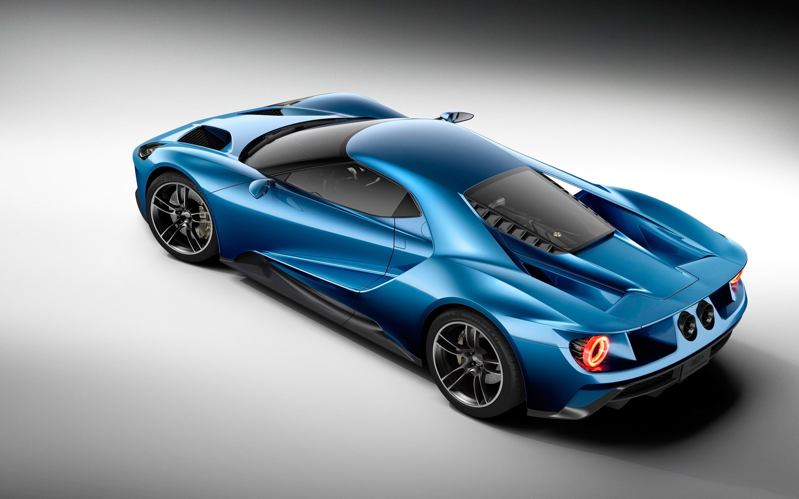 side view, view, ford, 2016, car, blue car, ford gt 2, blue, side, 2K, gt, HD Wallpaper