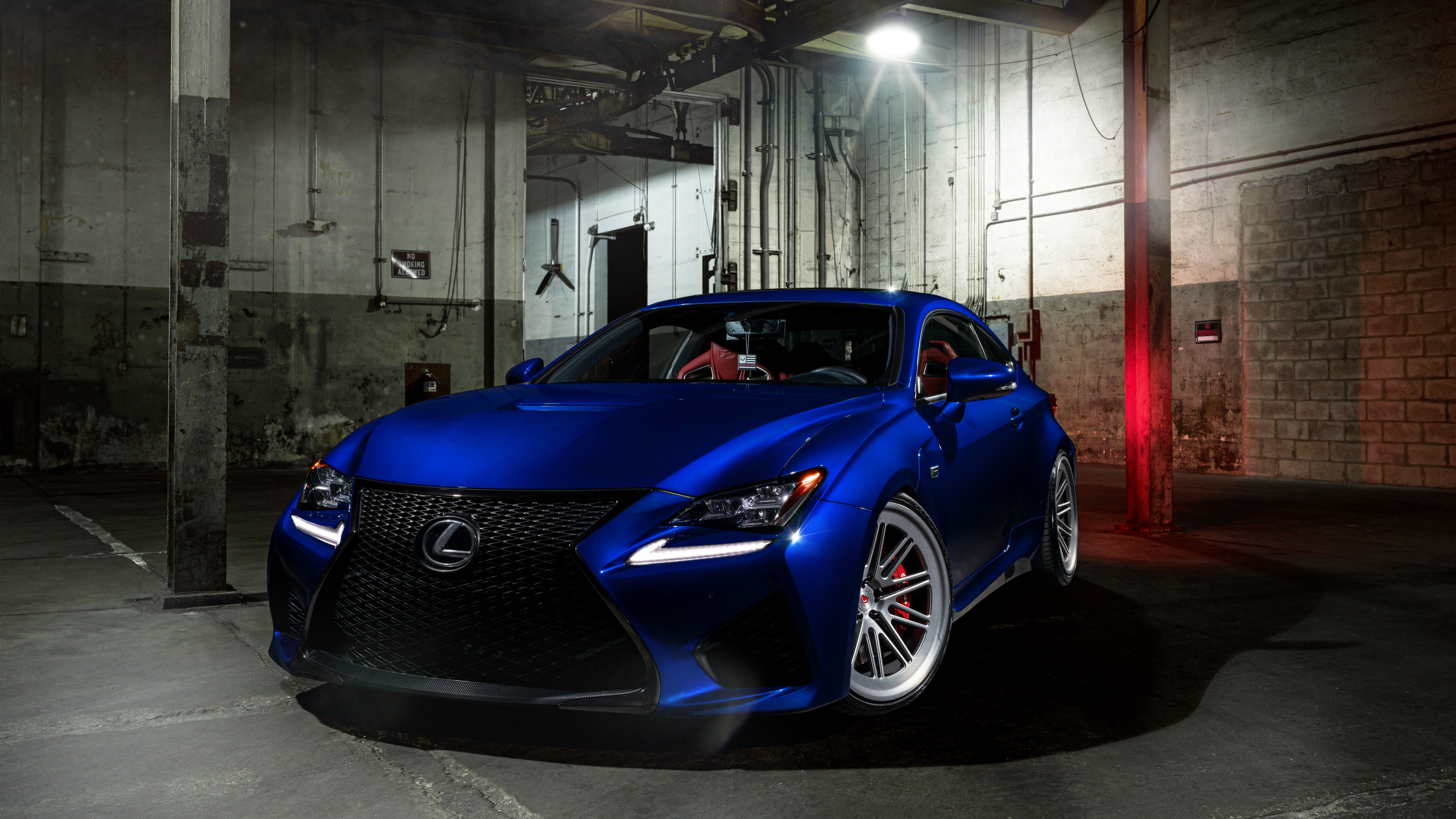 5K, Lexus RC F, Blue, 5K, Tuning, Vossen Wheels, HD Wallpaper