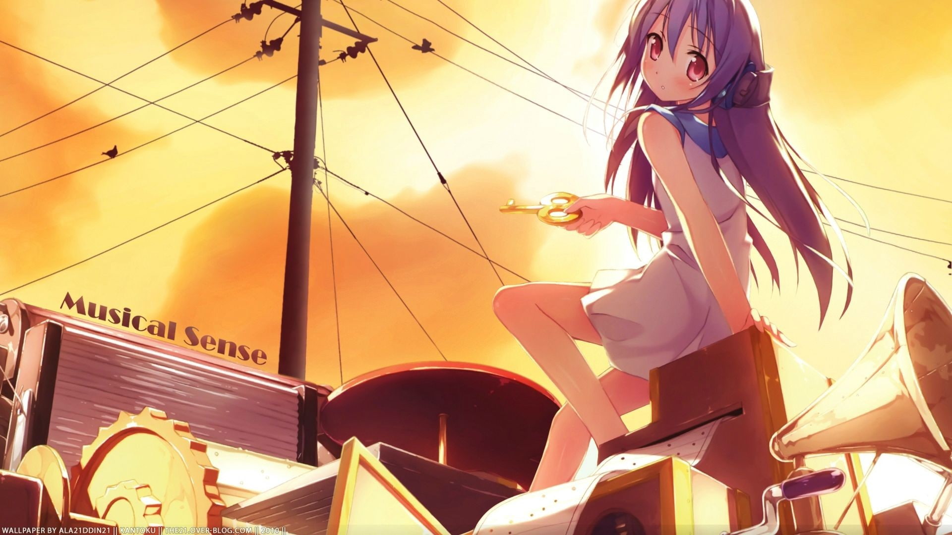 1080P, anime, Kowarekake no Orgol, Kantoku, anime girls, HD Wallpaper