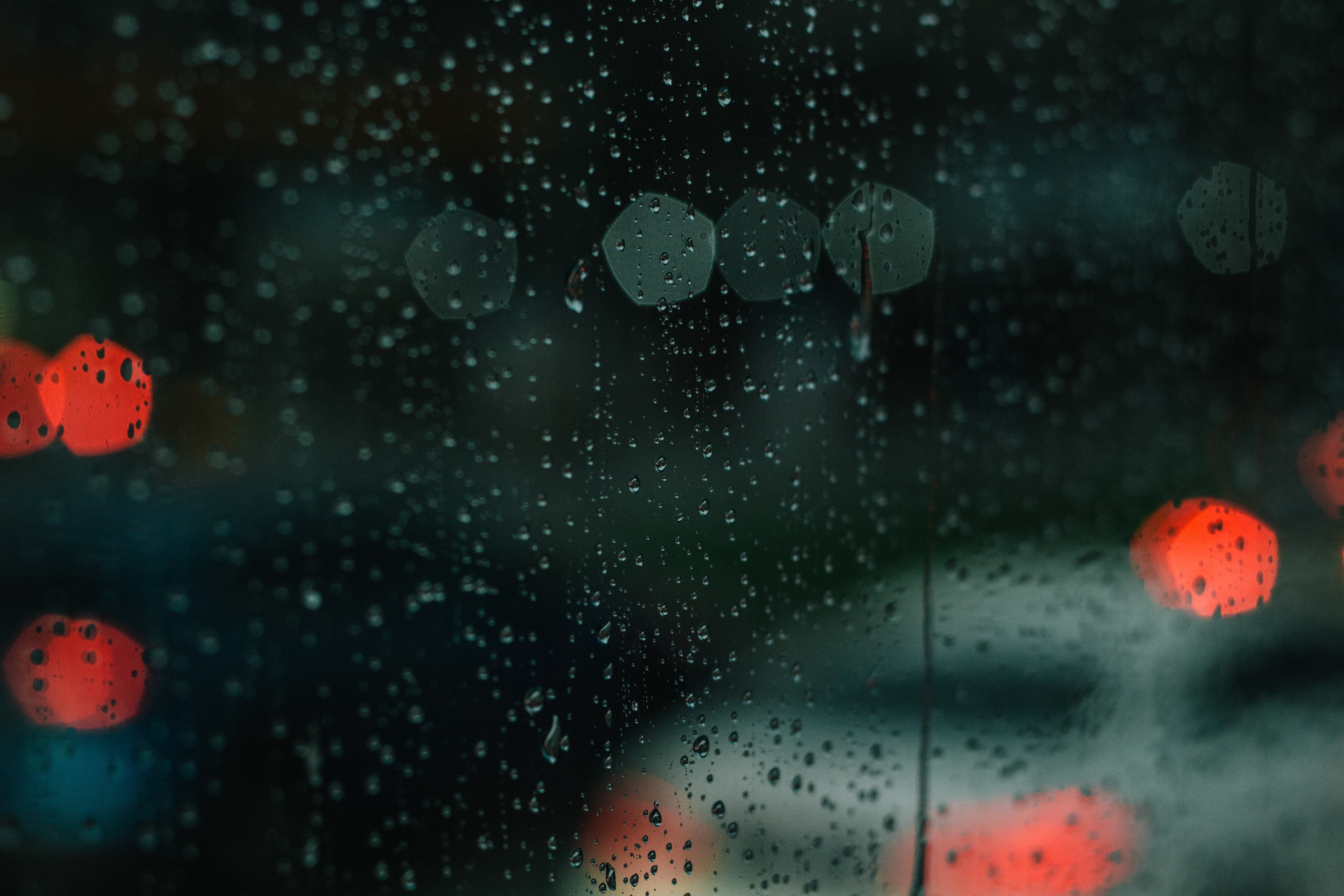 droplets, backgrounds, 5K, mode of transportation, glass, car, micro, illuminated, no people, defocused, window, raindrop, rainy season, water, vehicle interior, HD Wallpaper