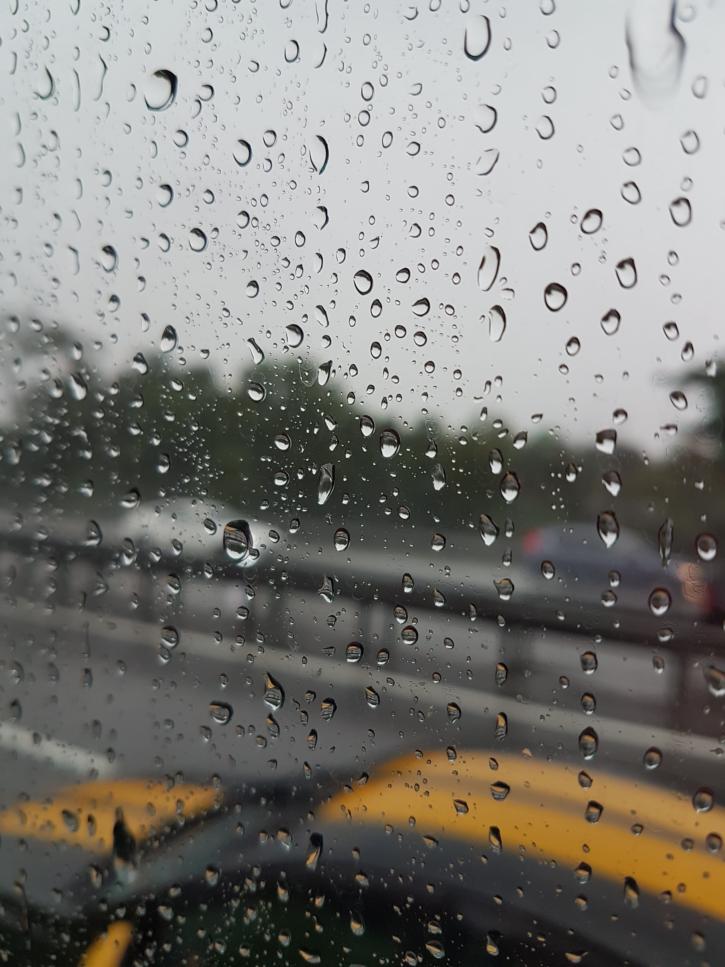 urban, transportation, drop, rain, blur, splash, wet, glass, no people, 4K, traffic, flood, water, window, raindrop, transport, transparent, motion, highway, Phone HD Wallpaper