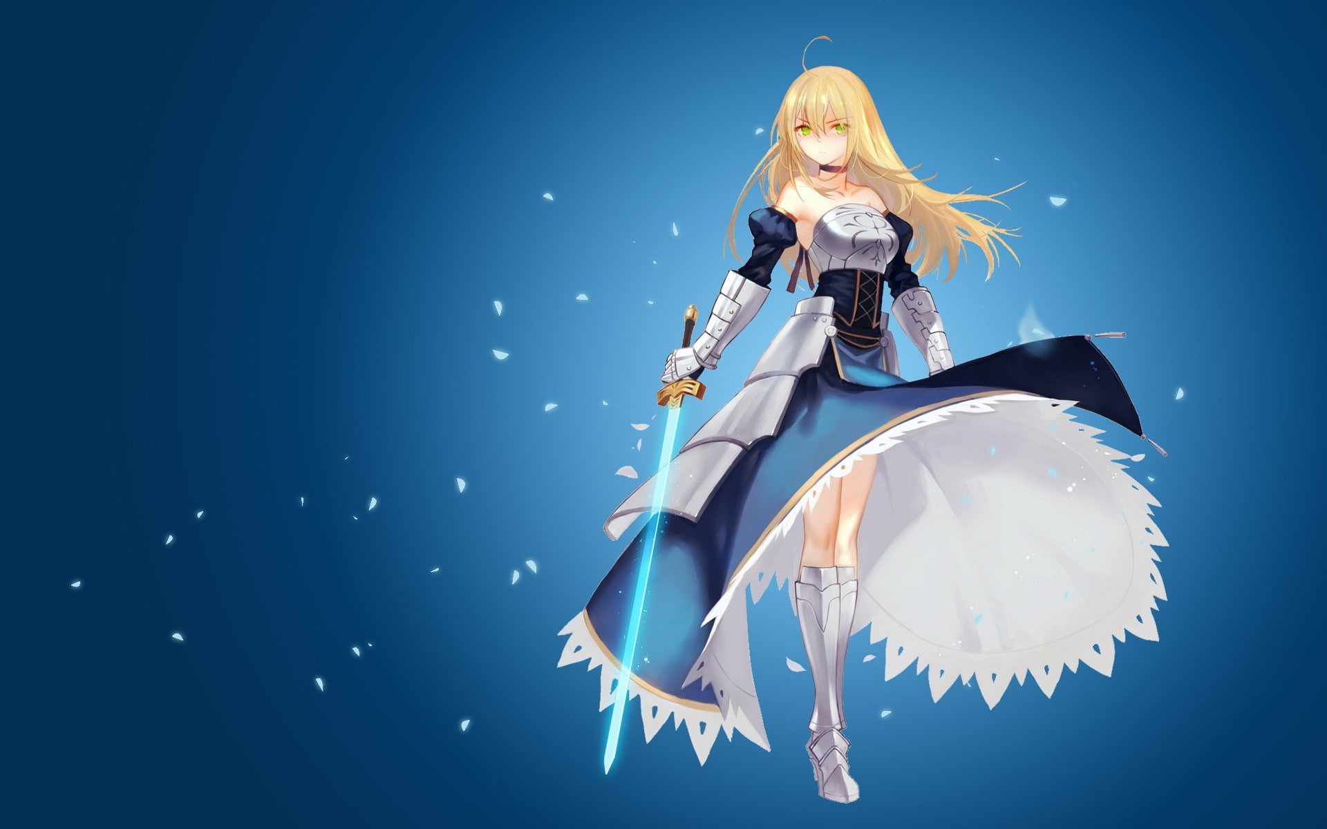 anime, 1080P, Saber, FateStay Night, anime girls, HD Wallpaper