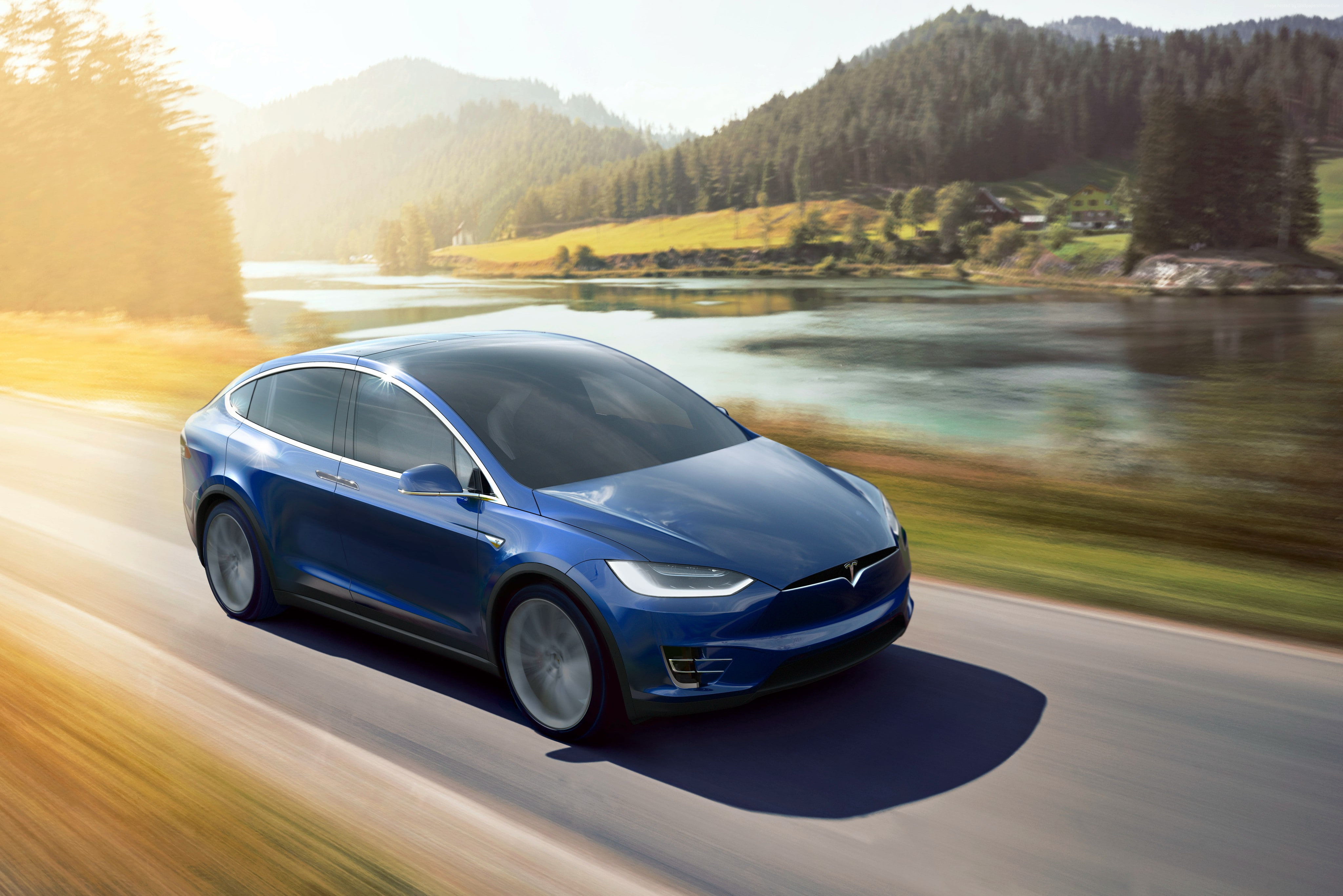 2016, Tesla Model X P90D, suv, electric cars, 4K, HD Wallpaper