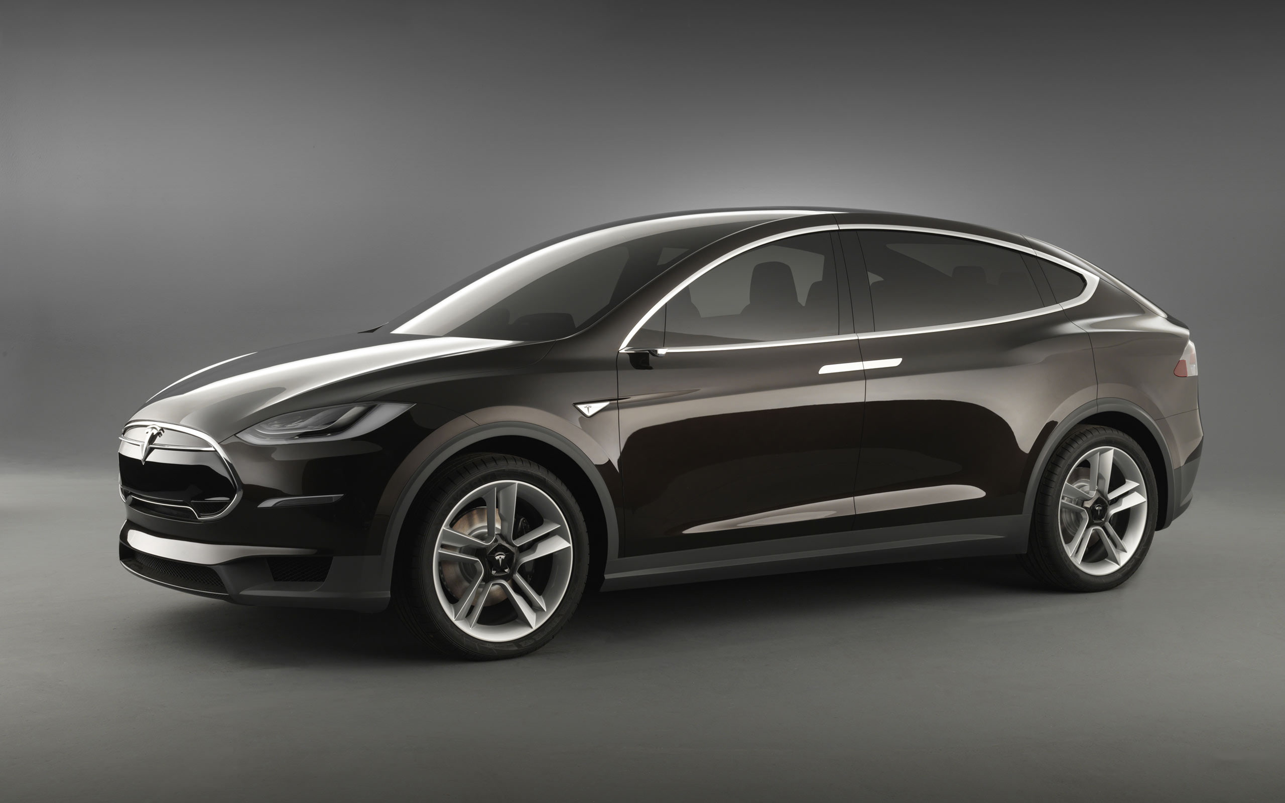 Model X, land vehicle, speed, mode of transportation, studio shot, Tesla, modern, convertible, black, clean, silver colored, luxury, transportation, metal, HD Wallpaper