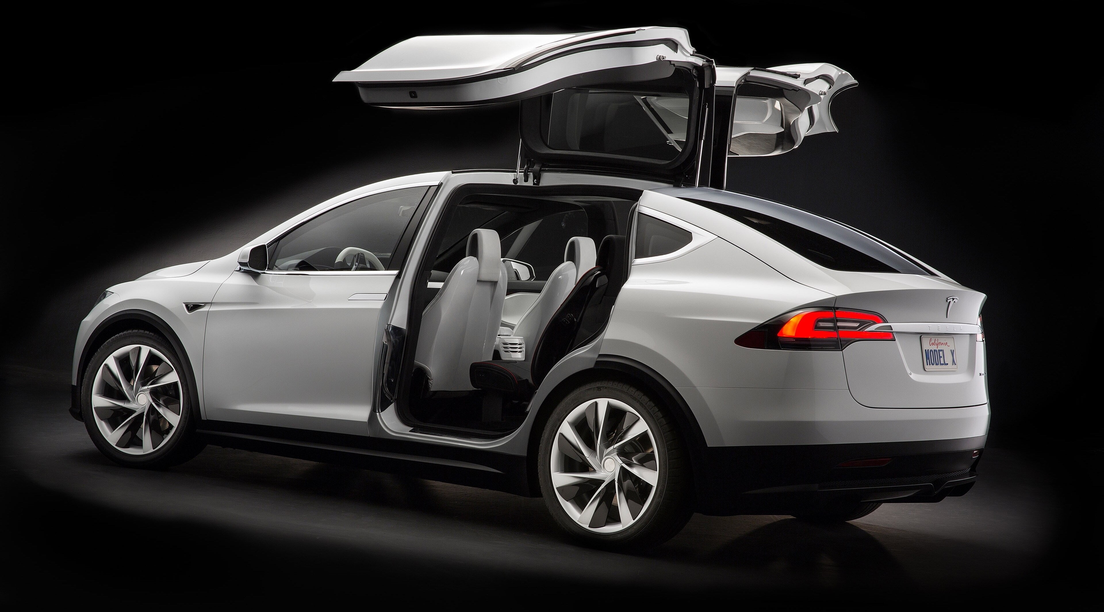 night, tesla model x 4k high def, luxury, safety, driving, racecar, silver colored, motor vehicle, 4K, fuel and power generation, protection, mode of transportation, HD Wallpaper
