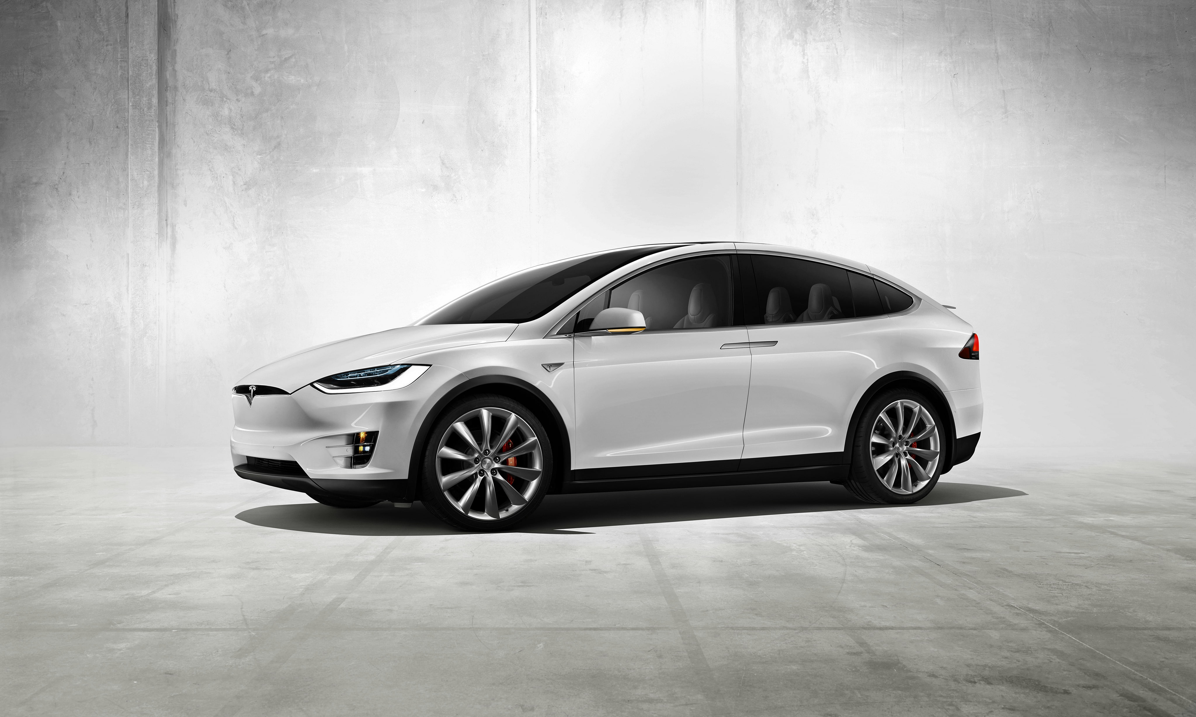 4K, the concept, Concept, Tesla, electric car, Model X, HD Wallpaper
