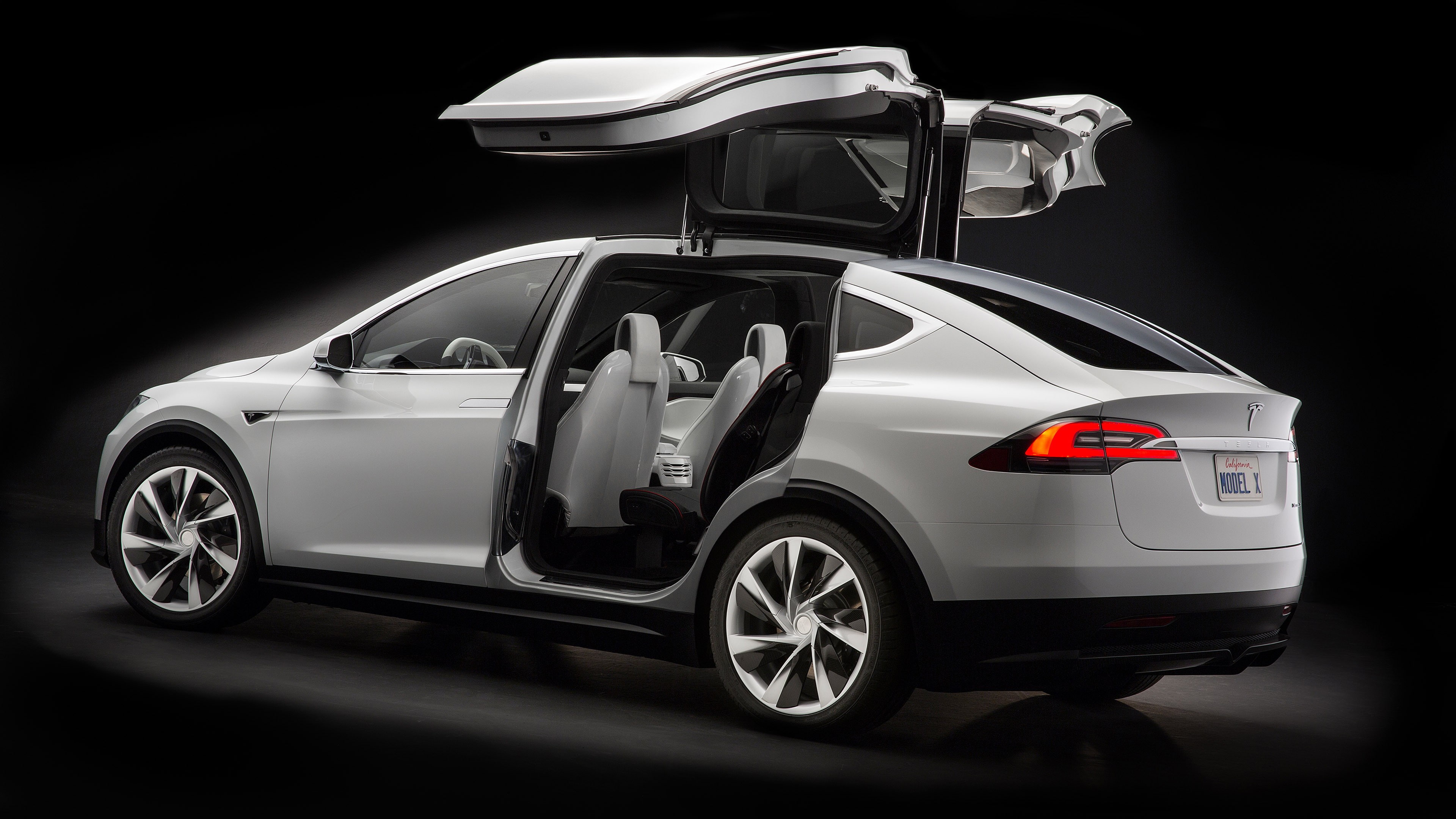 white, suv, 4K, 2016, electric cars, Tesla model x, HD Wallpaper