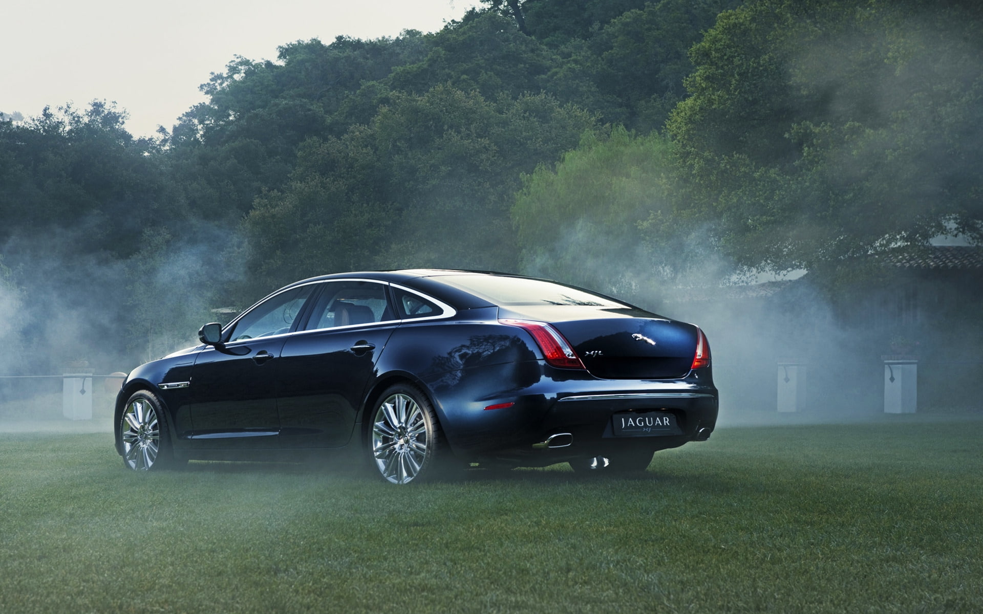 supercharged, Jaguar XJ, jaguar, black, xj, sedan, 1080P, HD Wallpaper