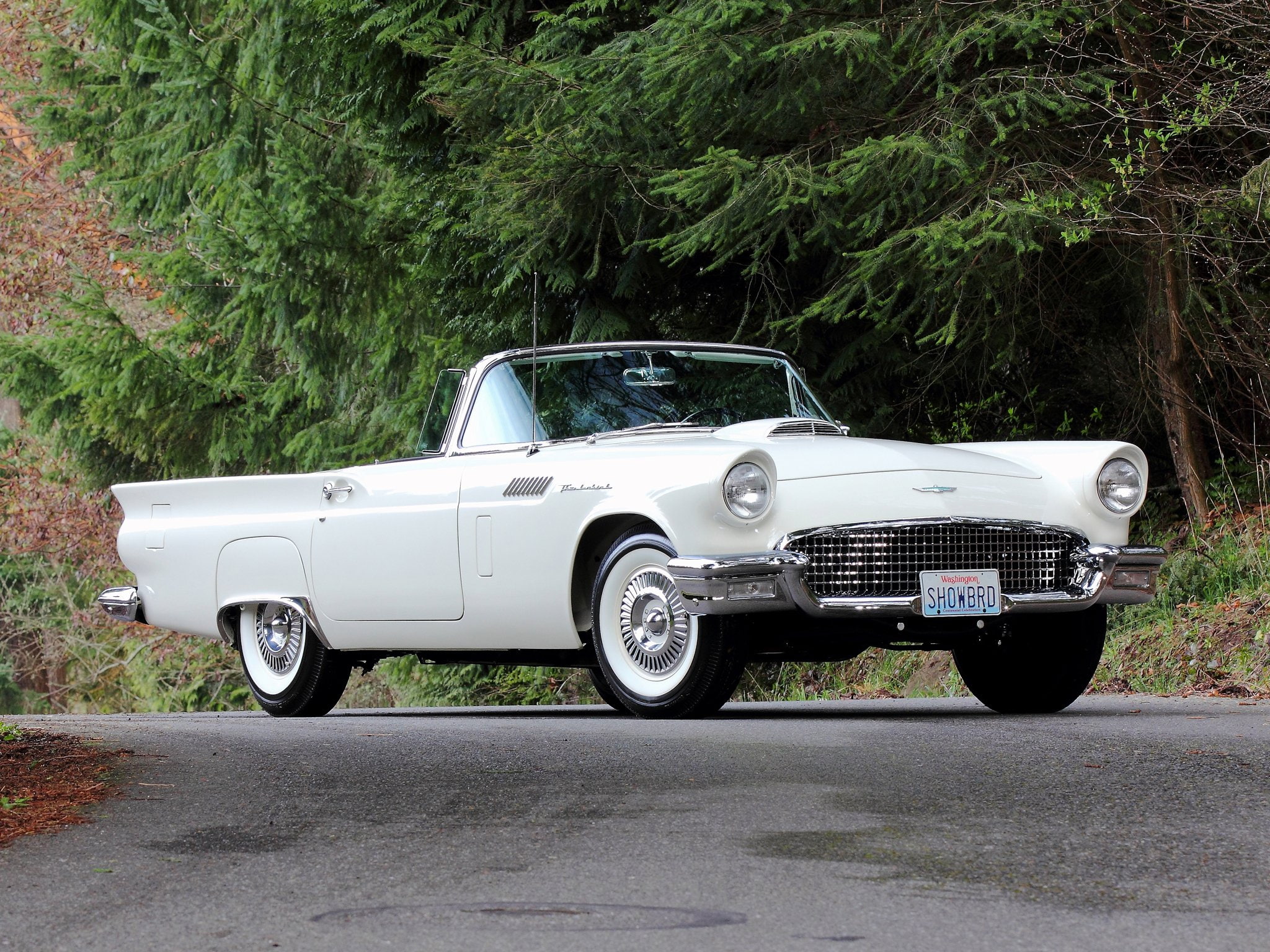 retro, 40a, 1957, special, 312, supercharged, ford, 1080P, thunderbird, 300hp, HD Wallpaper
